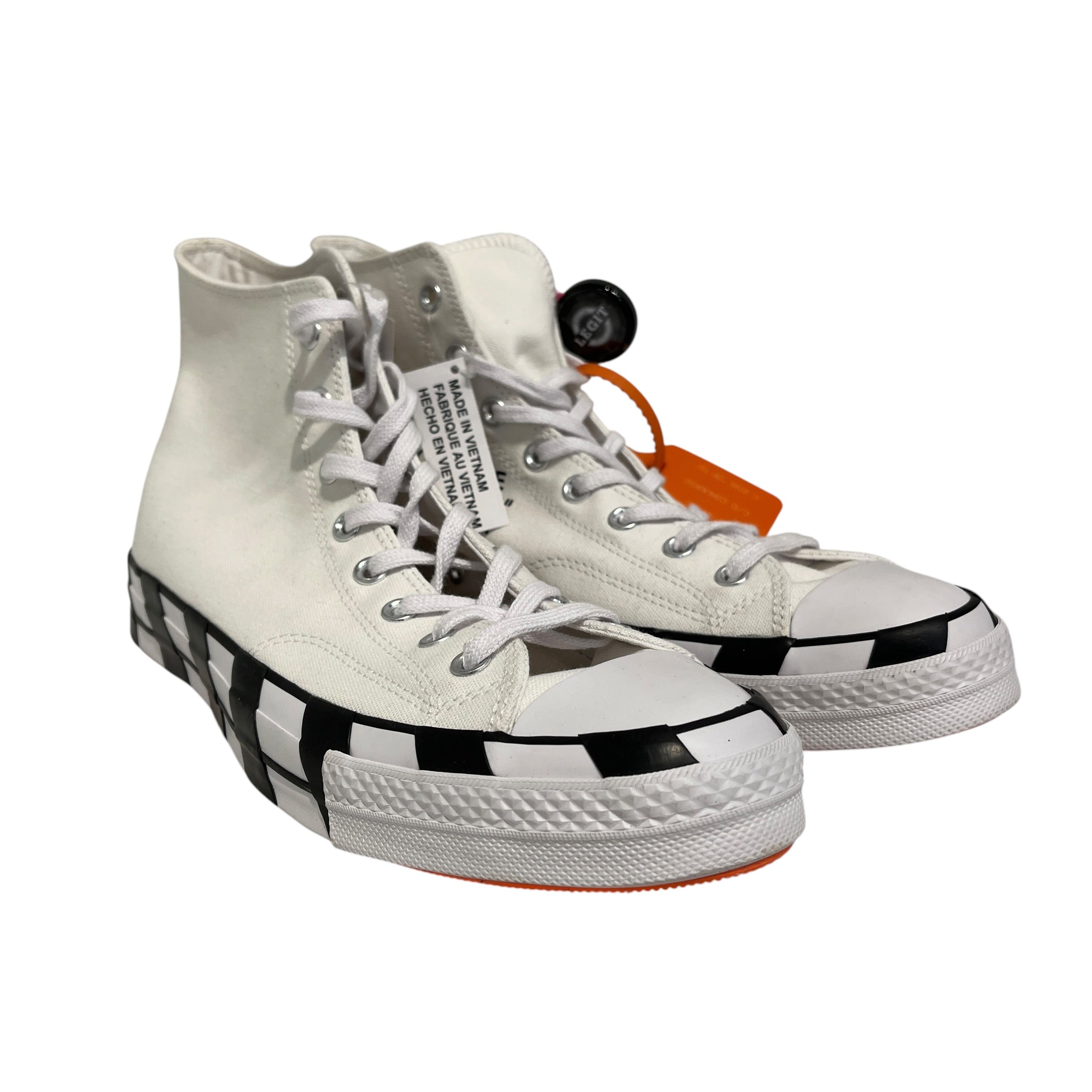 CONVERSE/Hi-Sneakers/US 13/Cotton/WHT/Off White Chucks view 1