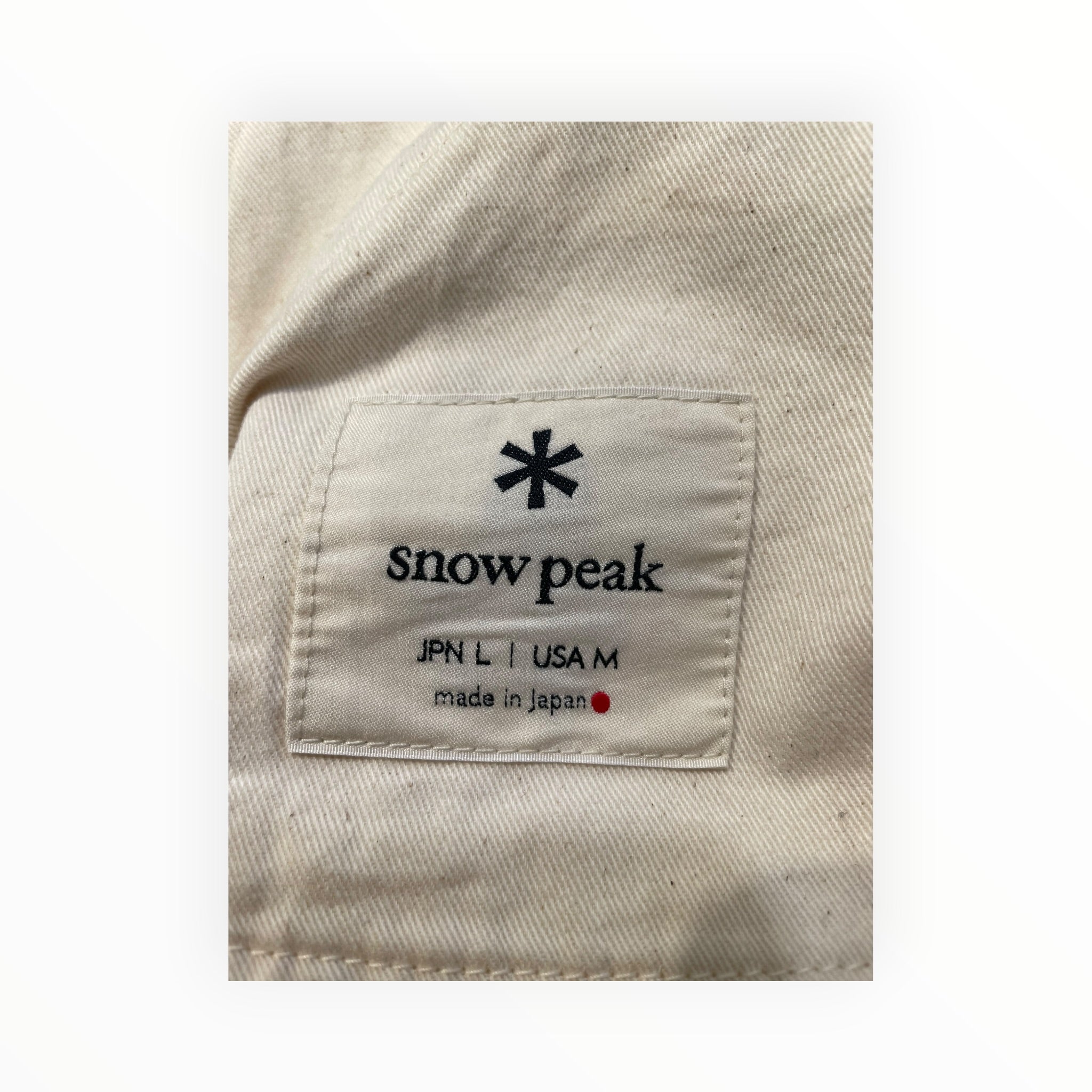 snow peak/Carpenter Pants/M/Cotton/WHT/Button Fly/ view 3