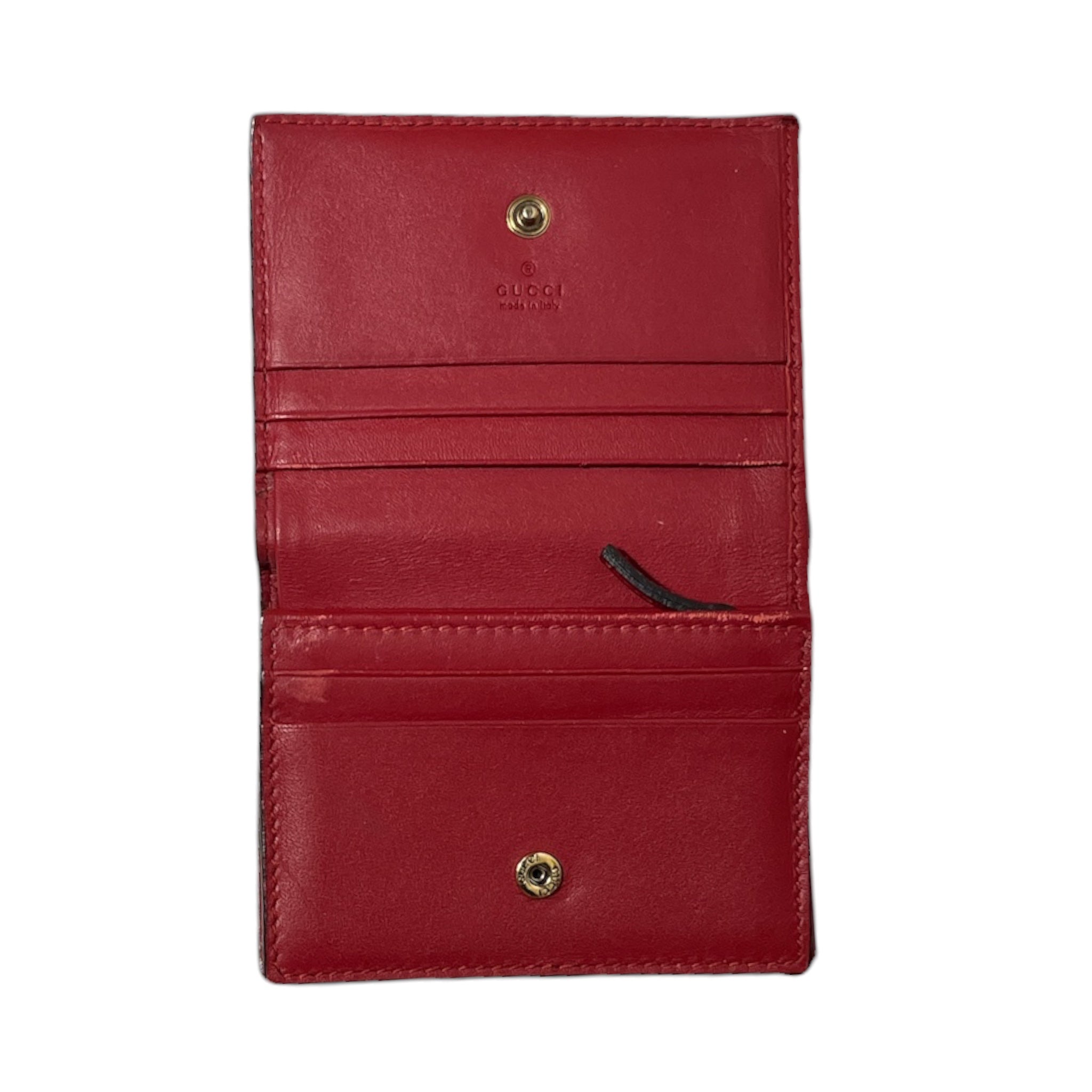 GUCCI/Wallet/Monogram/Leather/KHK/L's/CHERRY view 3