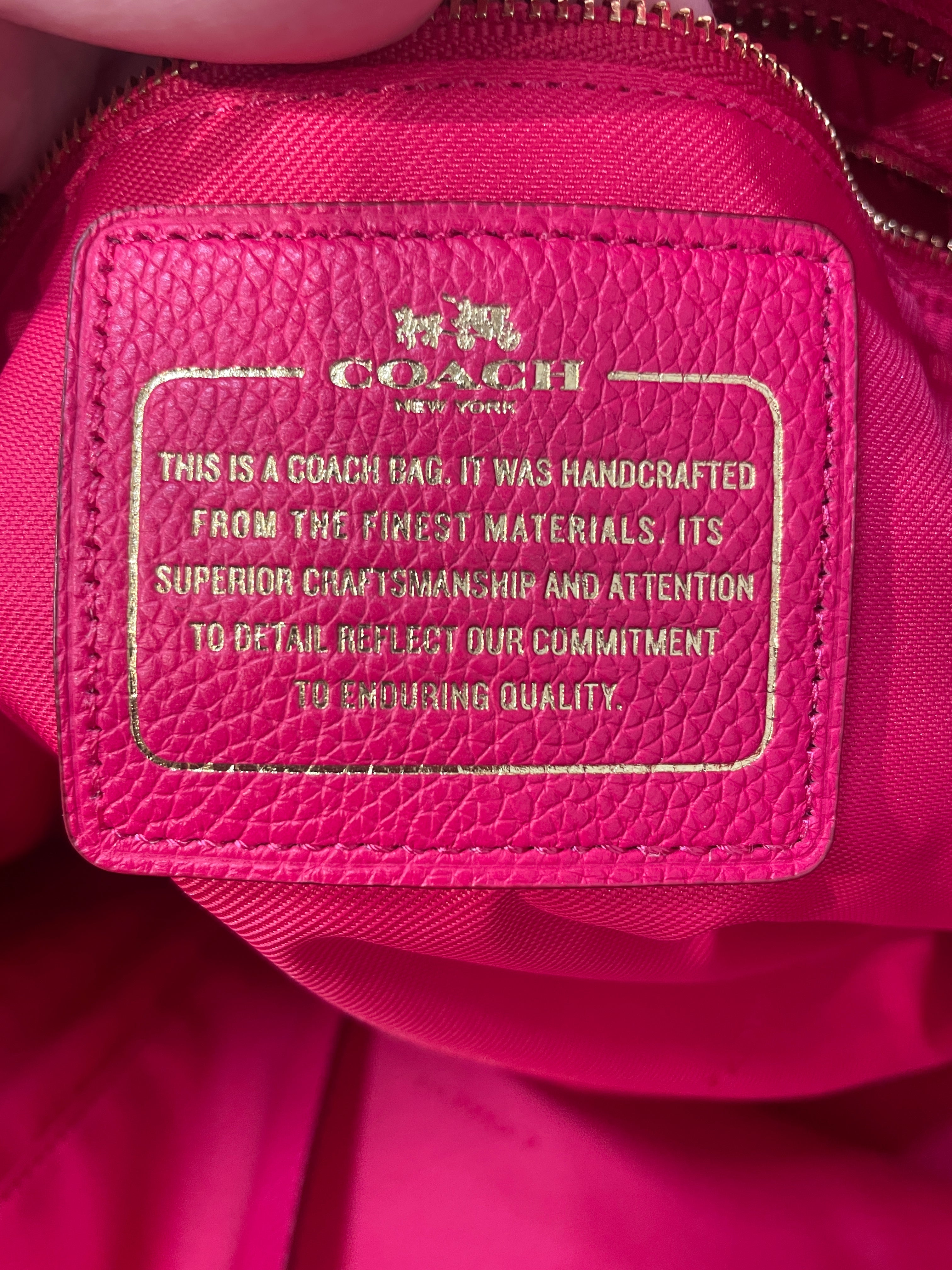 COACH/Tote Bag/Leather/PNK/Tatum view 5