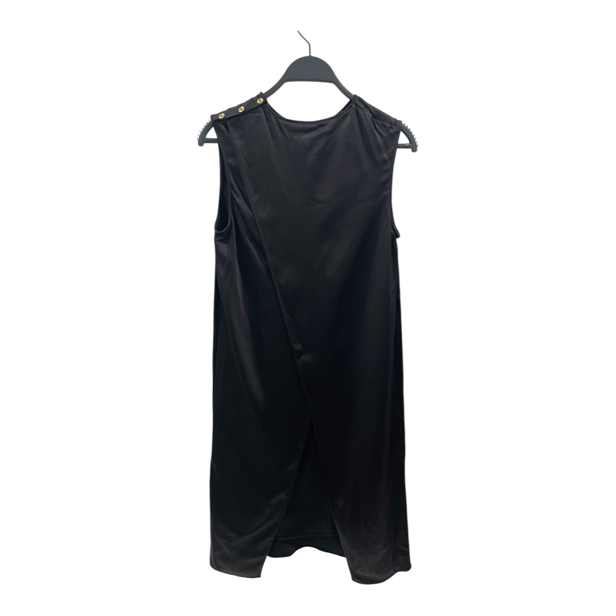 Acne Studios/SS Dress/34/Silk/BLK/39815/RN 131738/3 GLD BUTTON view 2