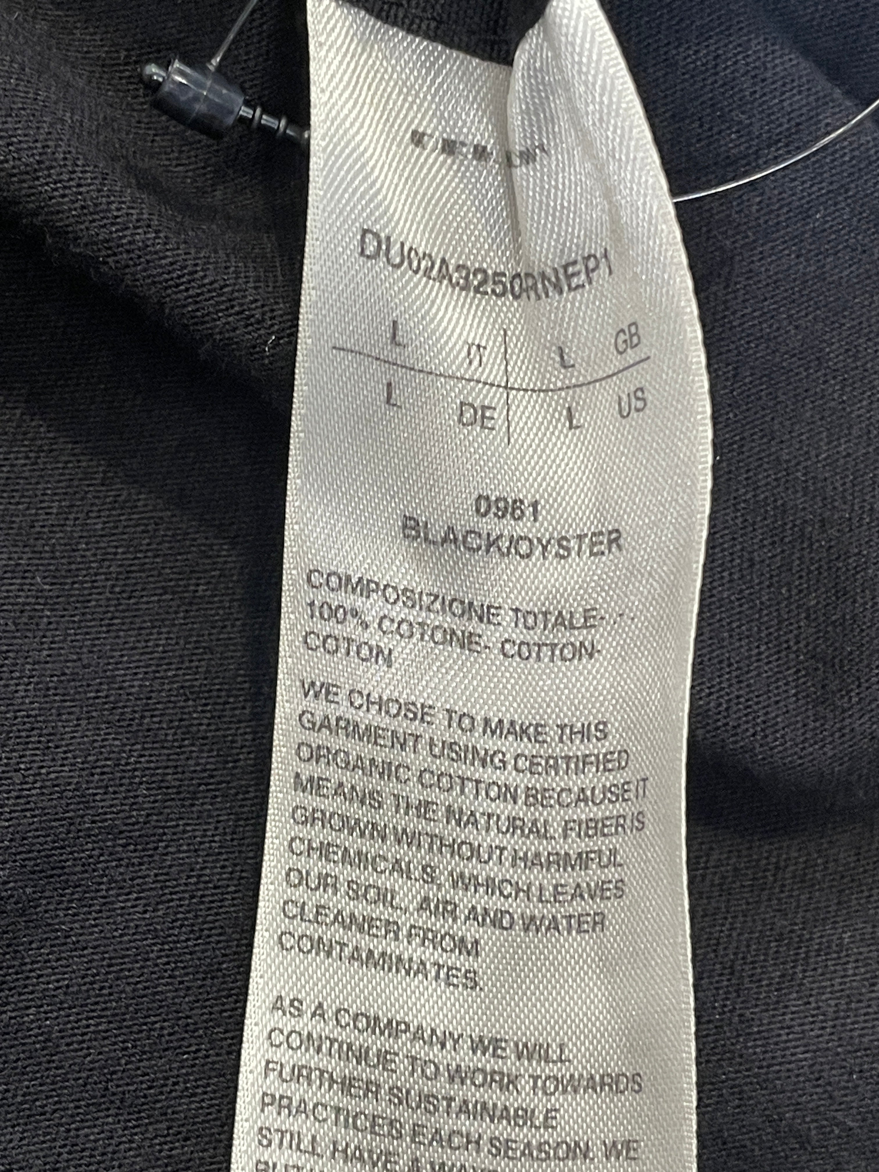RICK OWENS DRKSHDW/T-Shirt/L/Cotton/BLK/GRAPHIC TSHIRT W/ RIBBON view 7