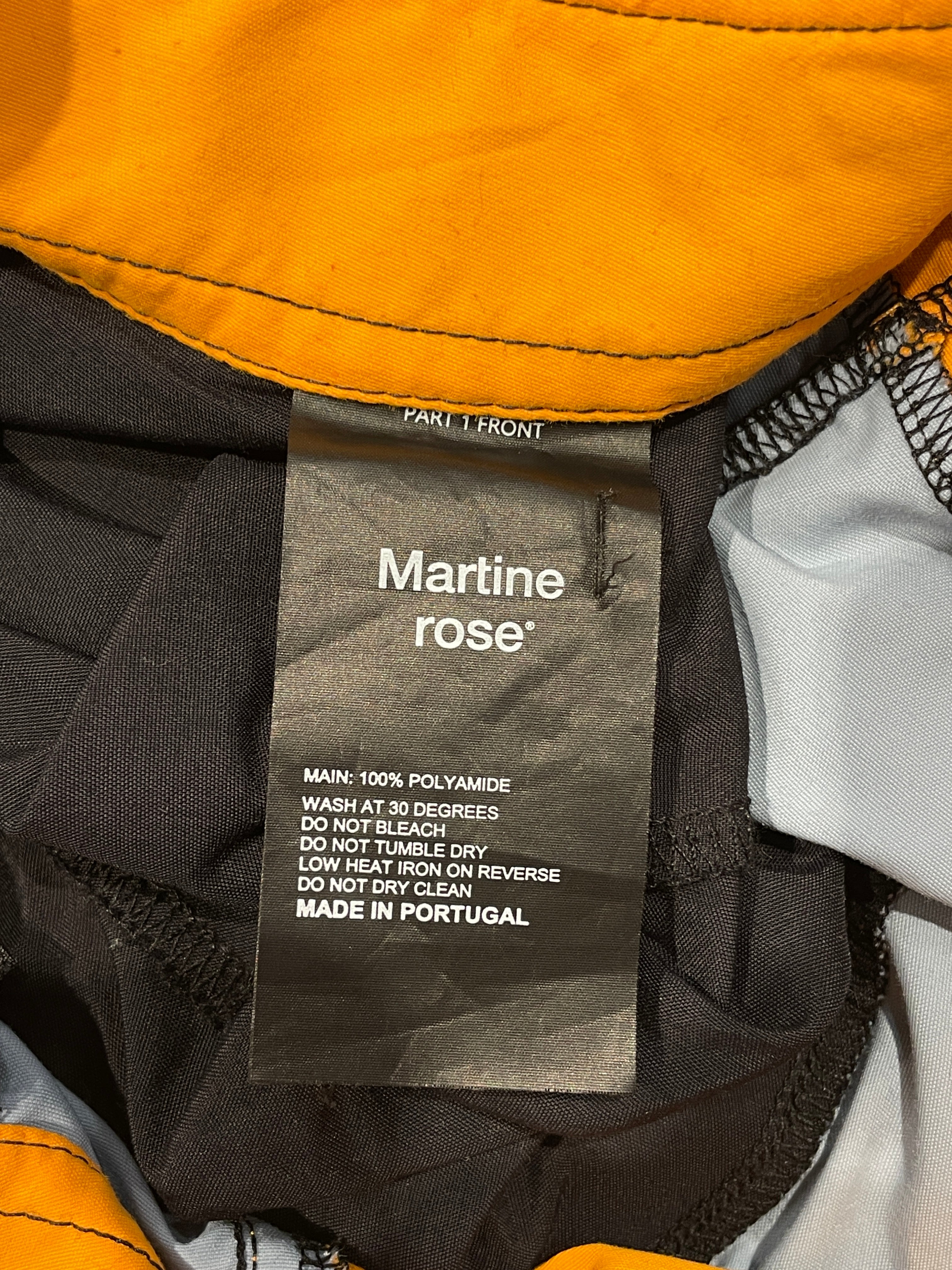 MARTINE ROSE/Pants/Nylon/BLK/ORANGE ACCENTS view 4