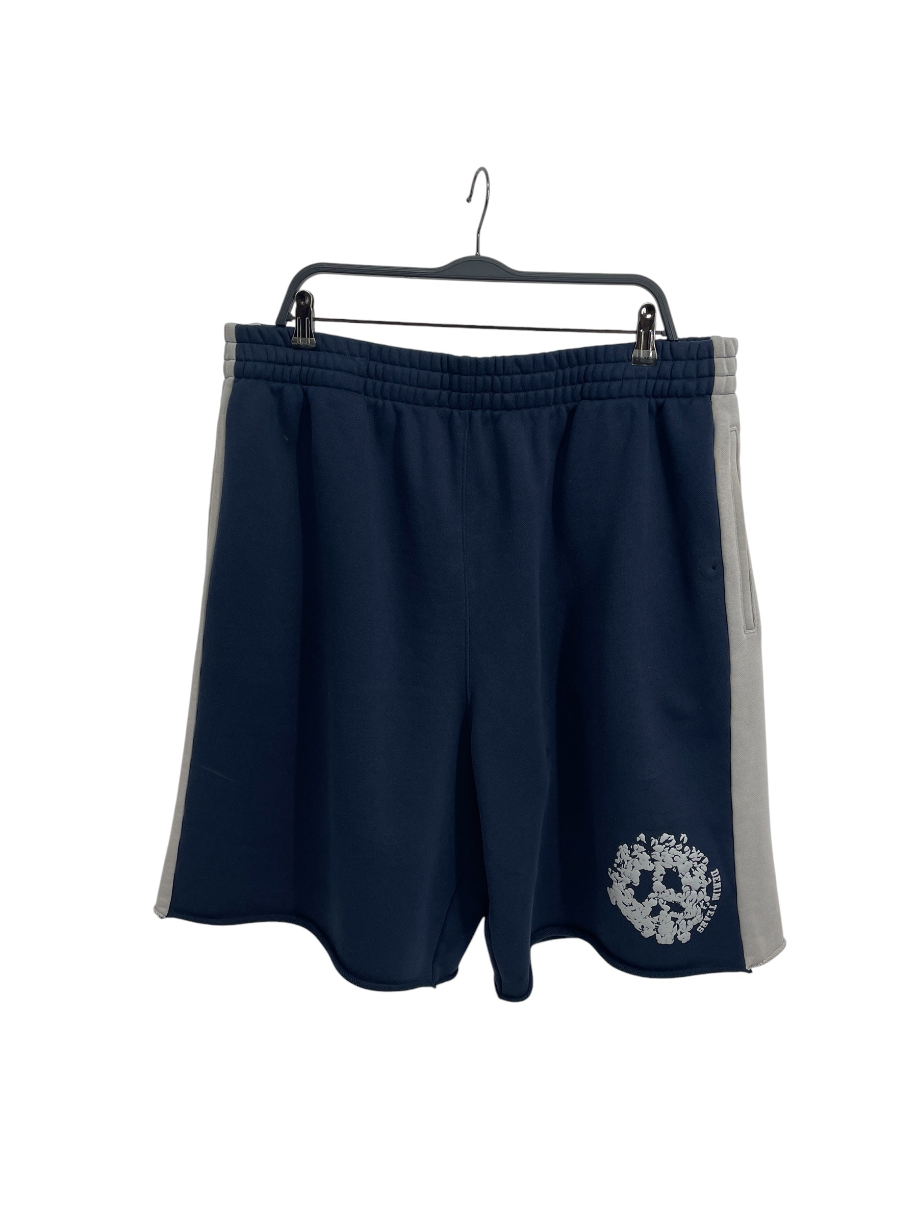 DENIM TEARS/Shorts/XXL/Cotton/NVY/GRY SIDE STRIPES/BTM LOGO view 1