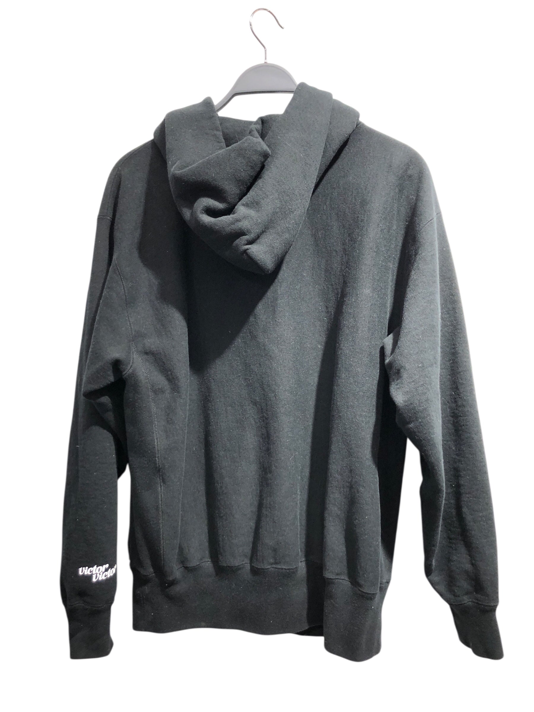 VICTOR VICTOR/Hoodie/L/Cotton/BLK/DOG W/ CHAIN view 2