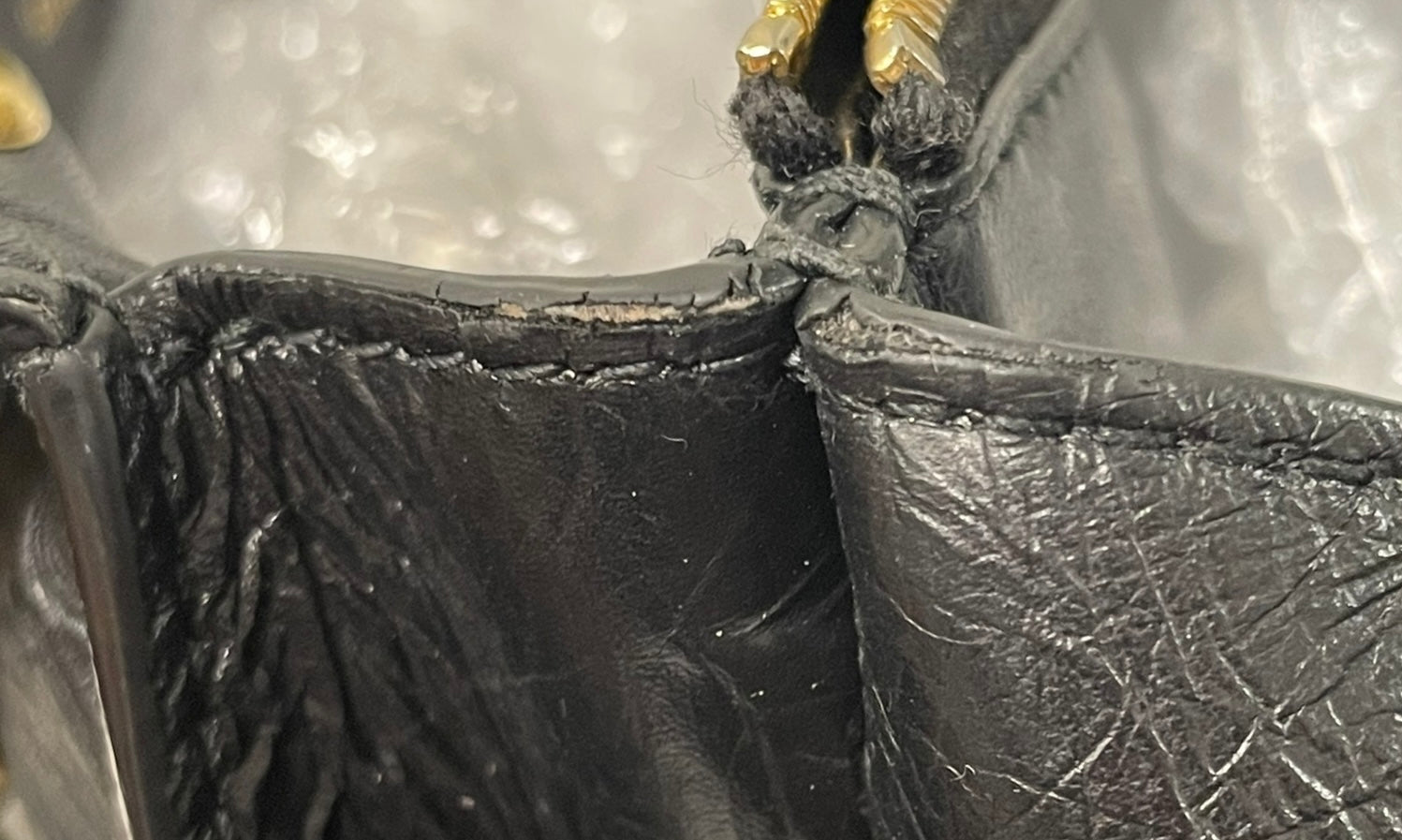 BALENCIAGA/Bag/Leather/BLK/crushed leather view 12