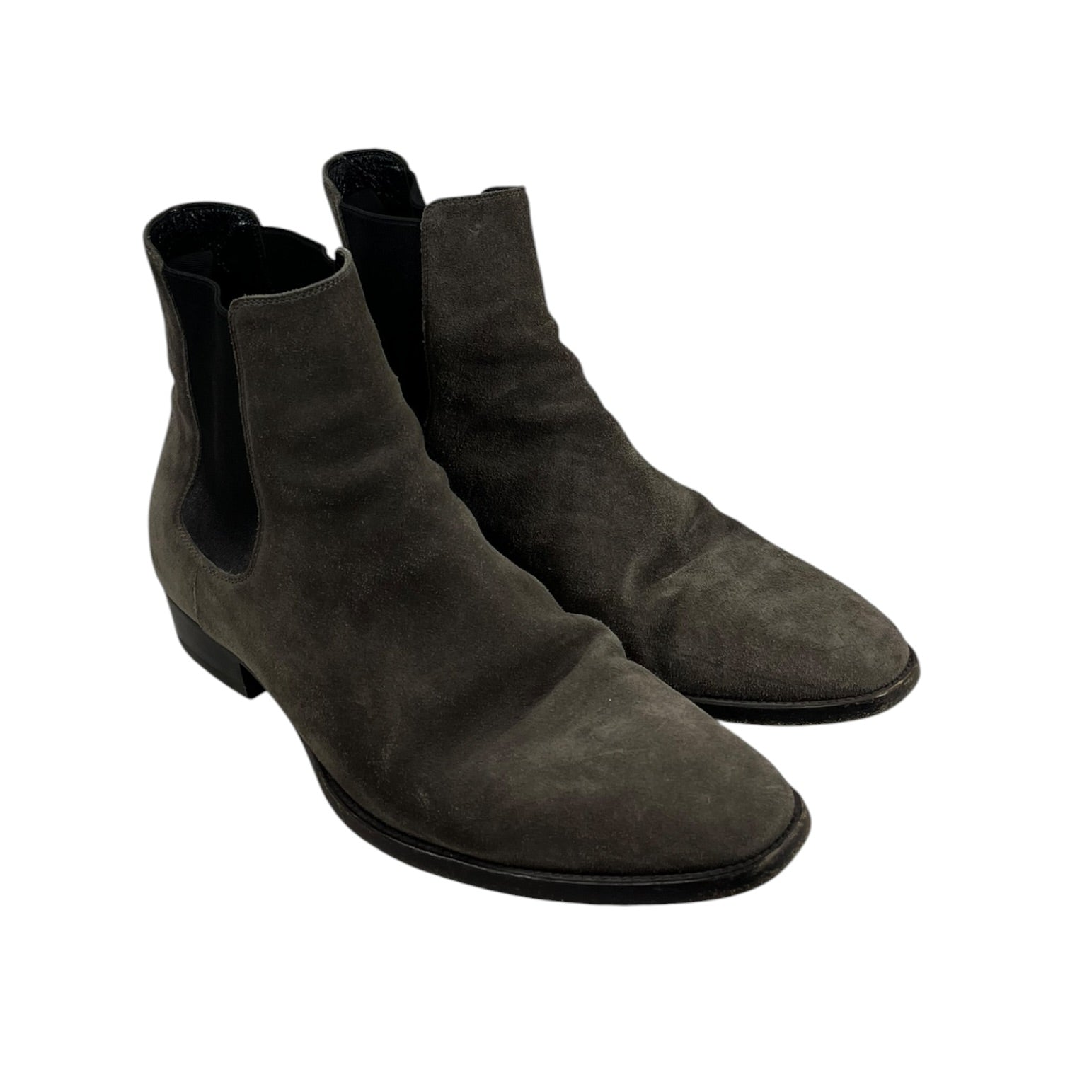 SAINT LAURENT/Chelsea Boots/EU 41/Suede/GRY/Wyatt Chelsea Boot view 1