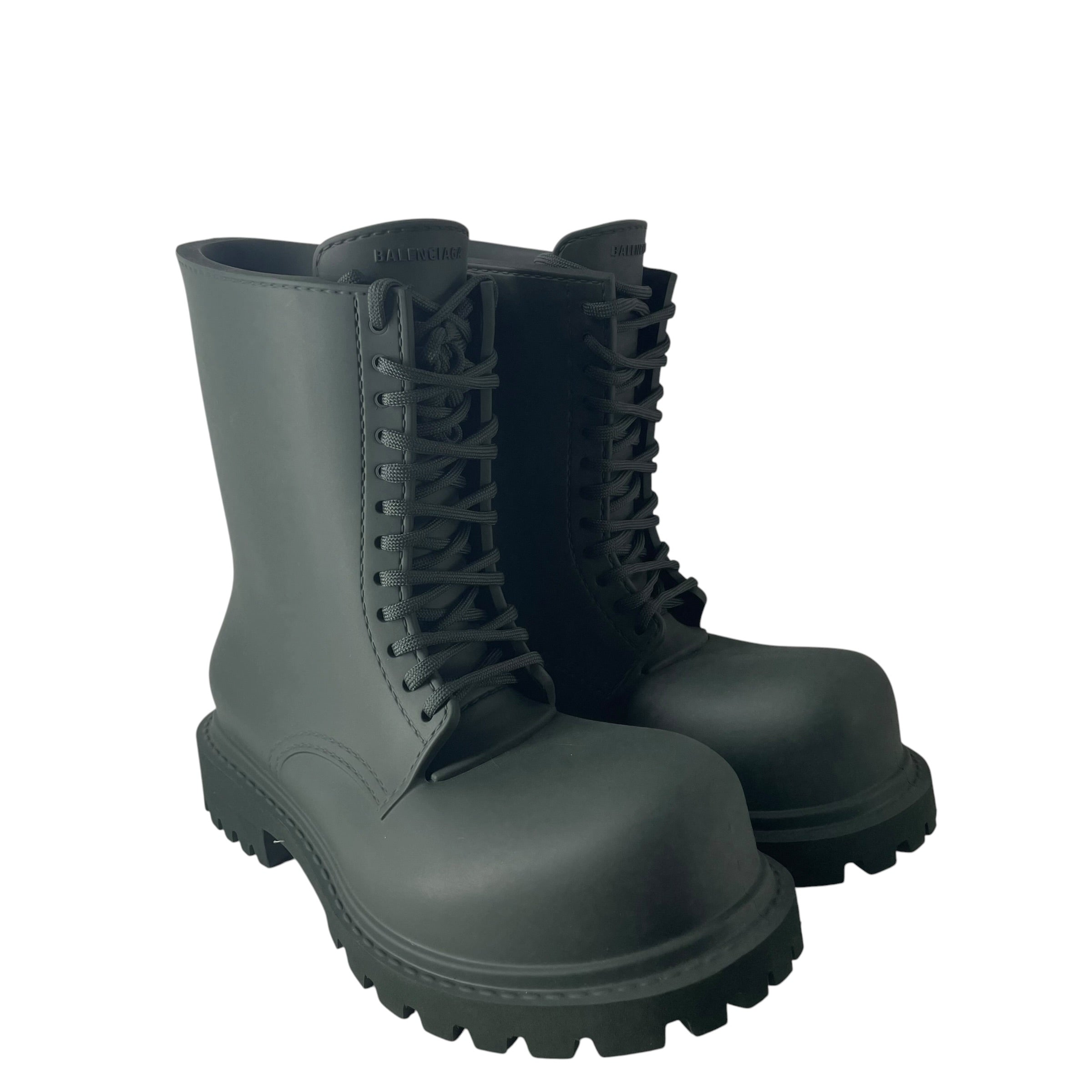 BALENCIAGA/Lace Up Boots/EU 39/GRN/STEROID BOOT view 1