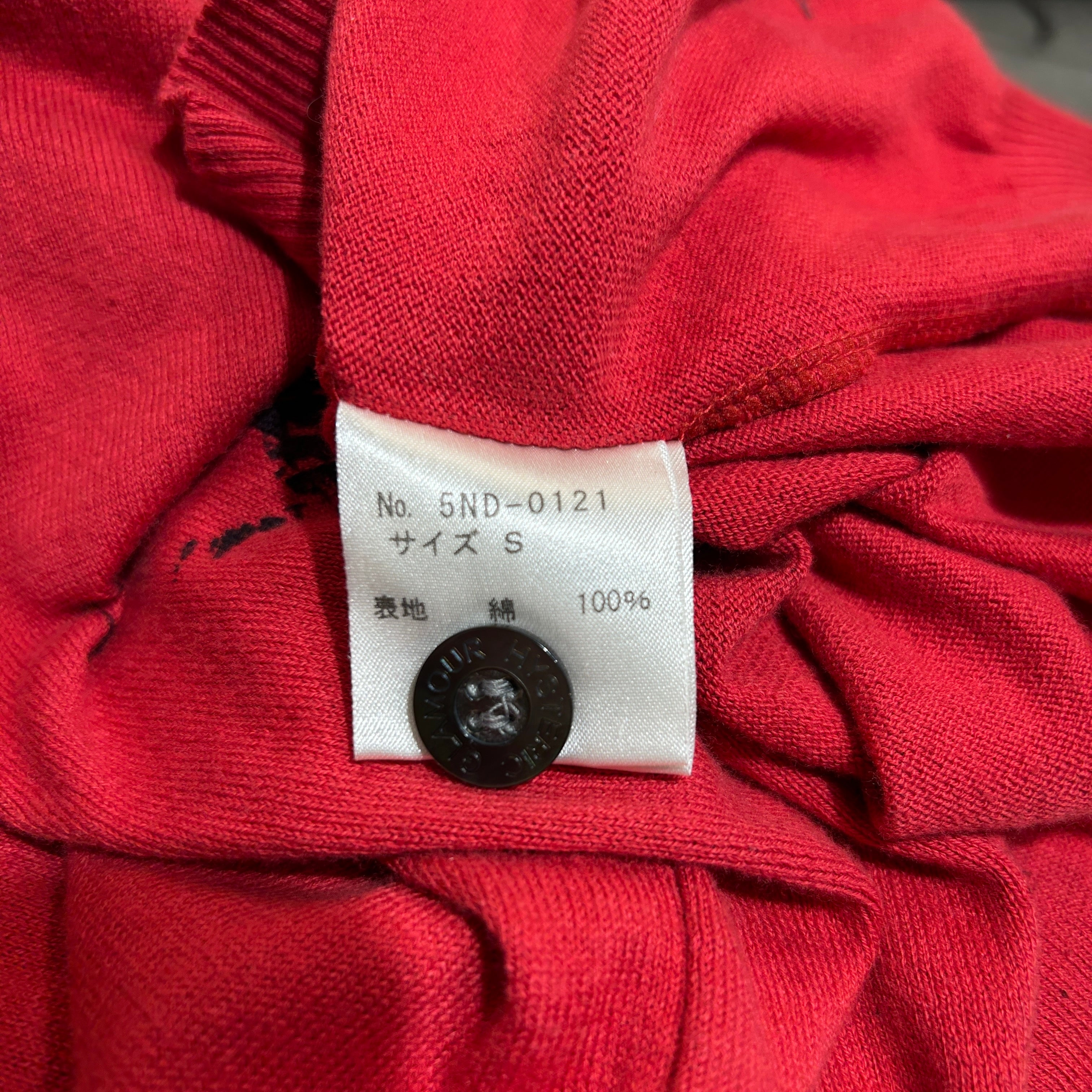 HYSTERIC GLAMOUR/Cardigan/S/Cotton/RED/xxx red print cardigan view 4