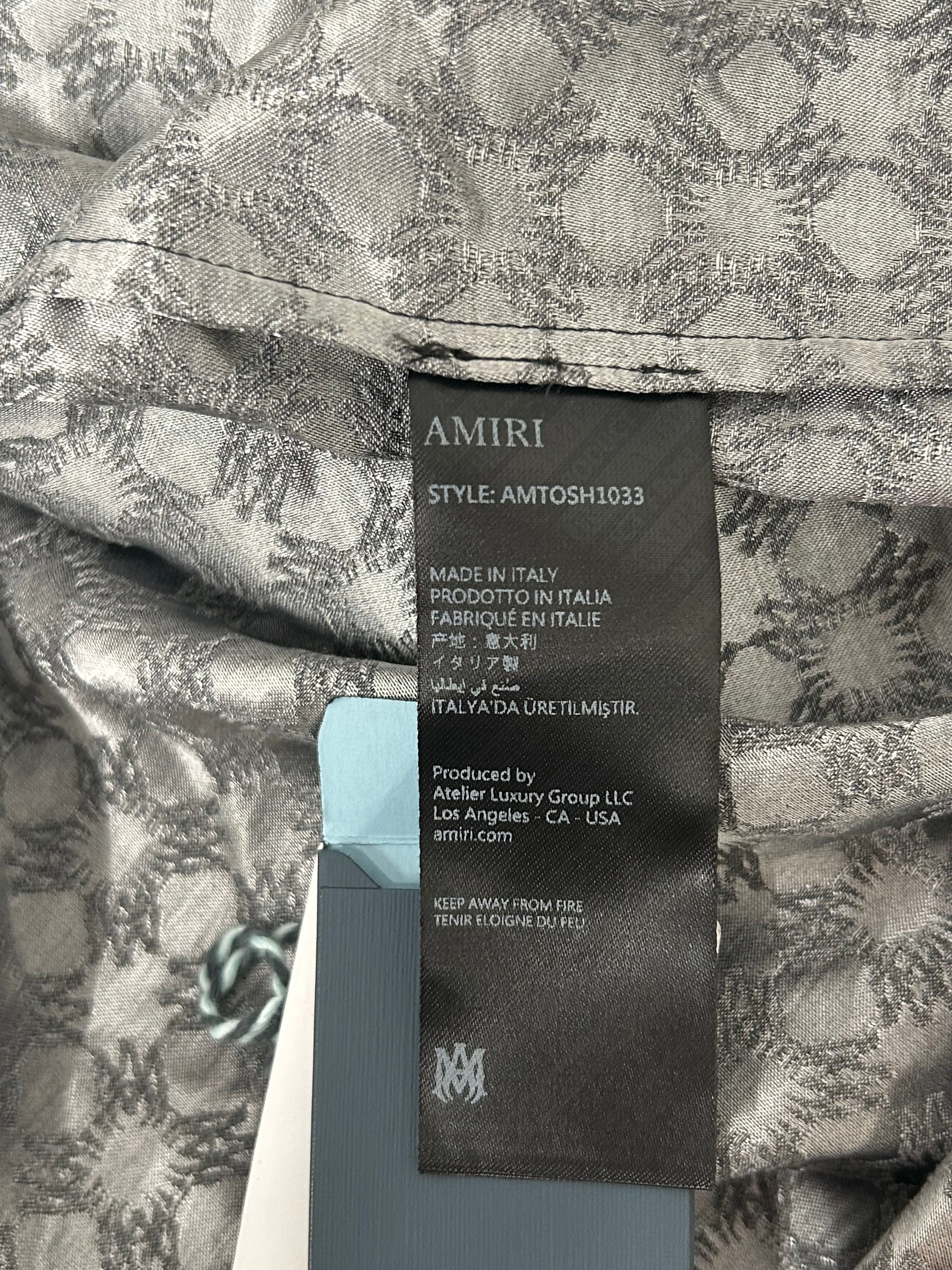 AMIRI/SS Shirt/M/Silk/BLK/Quad Panel view 4