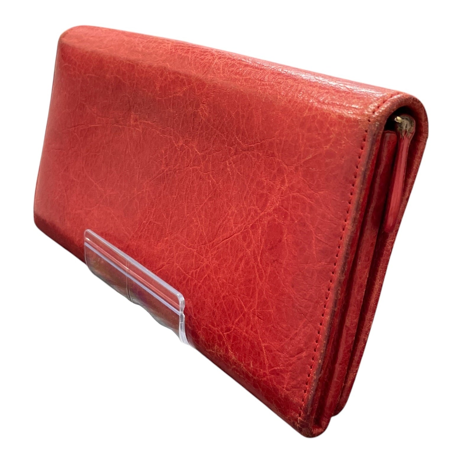 BALENCIAGA/Long Wallet/Lambskin/RED/ view 2