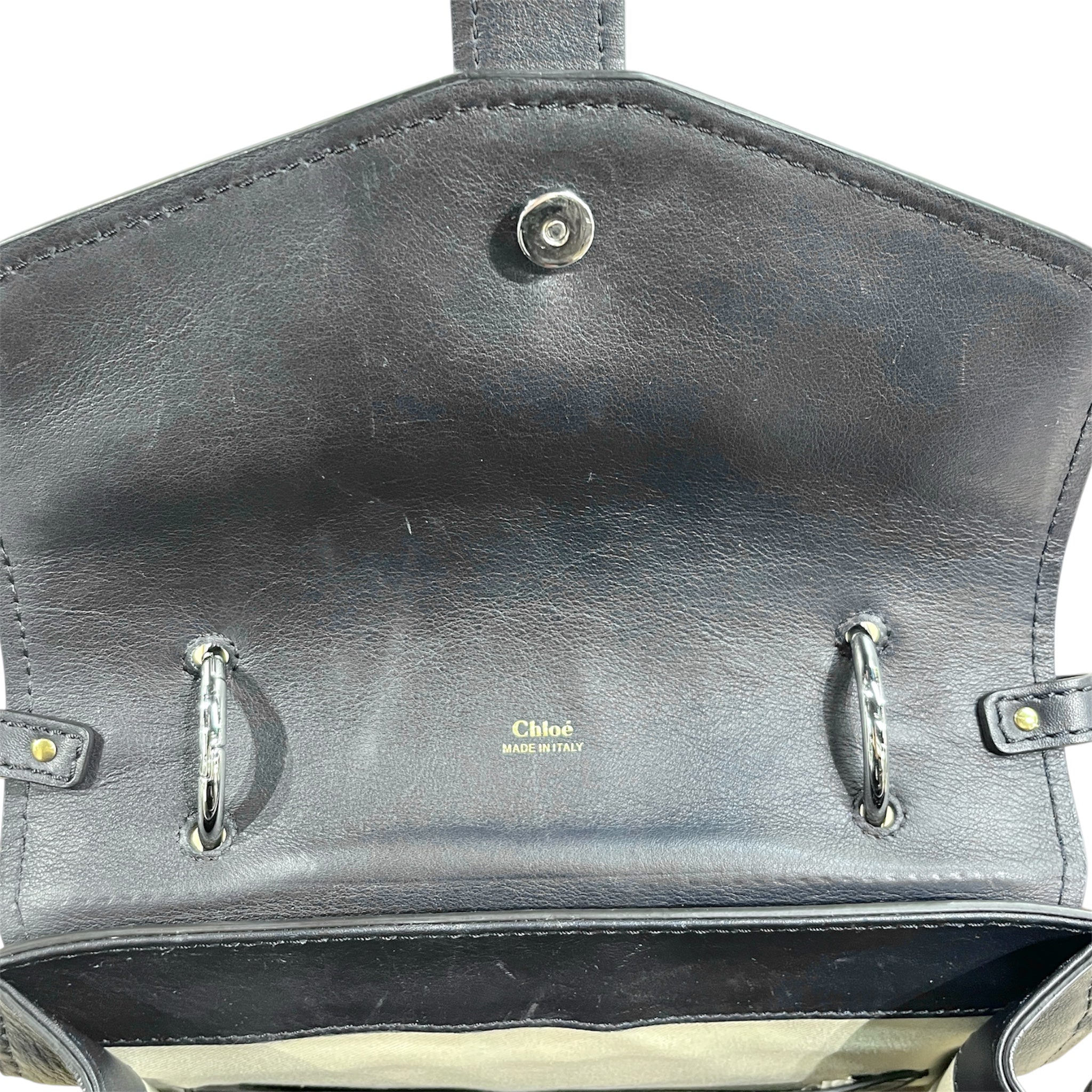 Chloe/Hand Bag/Animal Pattern/Leather/NVY/Aby Day Bag Medium view 7