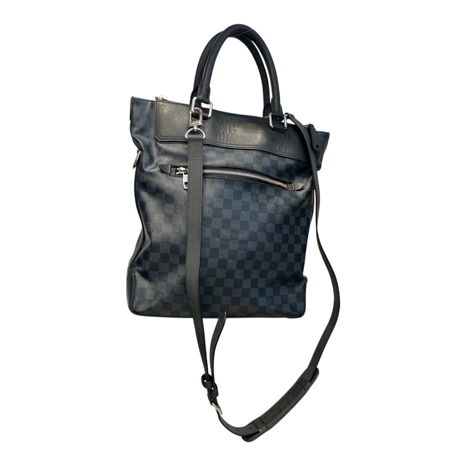 LOUIS VUITTON/Cross Body Bag/All Over Print/Leather/BLK/Damier Cobalt Messenger view 1