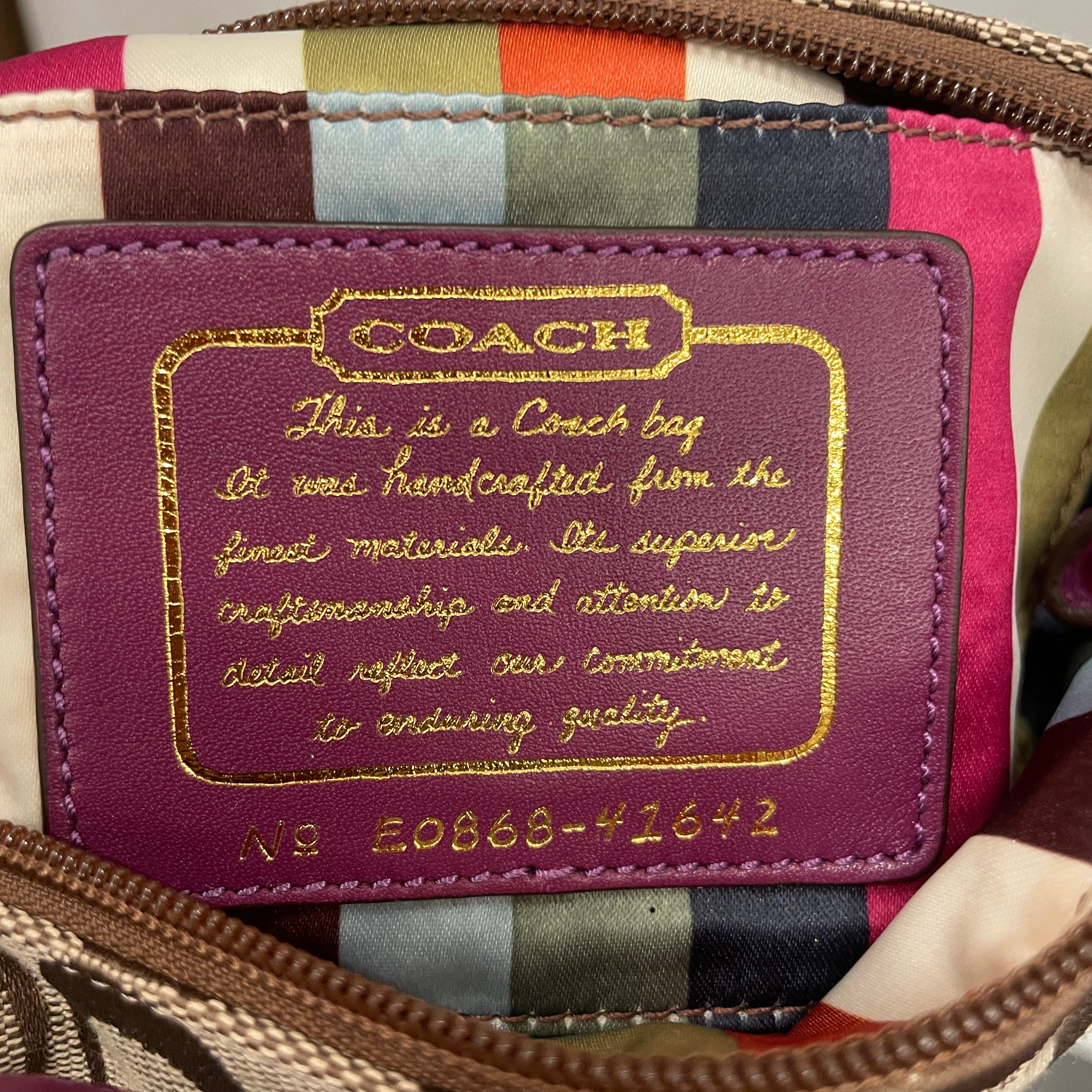 COACH/Bag/Monogram/Cotton/BRW/PLUM BAND view 4