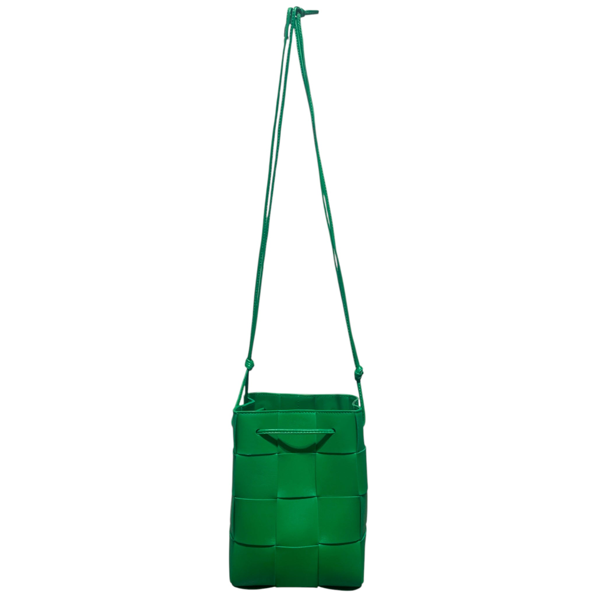 BOTTEGA VENETA/Basket Bag/Leather/GRN/Cassette Leather Bag view 2