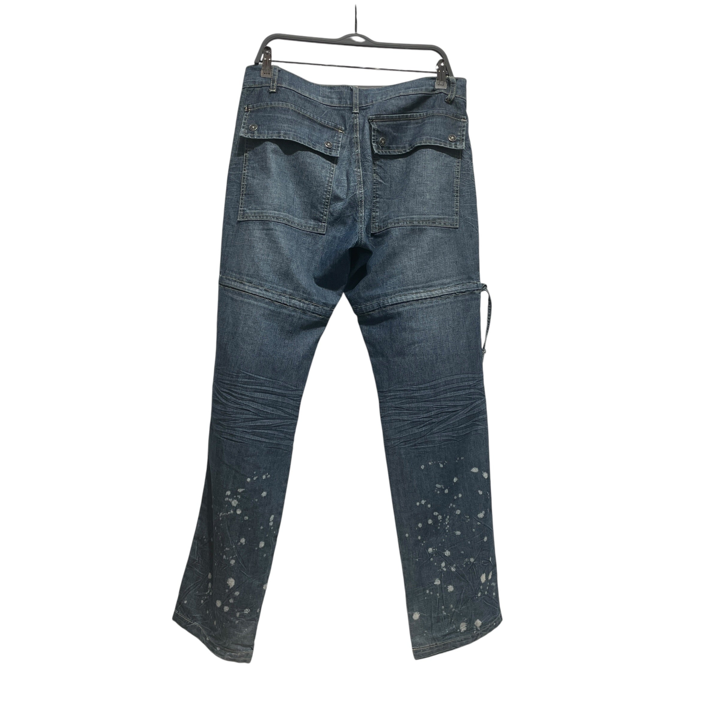 MARITHE FRANCOIS GIRBAUD/Straight Pants/32/Denim/IDG/BLUE STRAPS view 2