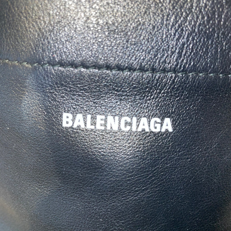 BALENCIAGA/Clutch Bag/L/Leather/BLK/BALENCIAGA CAT BAG