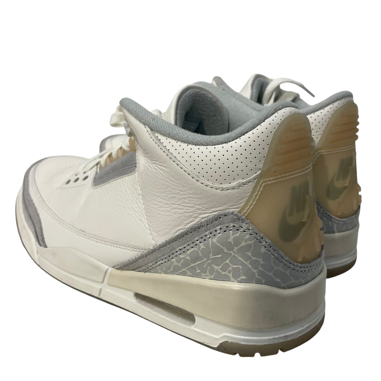 NIKE/AIR JORDAN 3 RETRO CRAFT/Hi-Sneakers/US 10/Leather/WHT/Straight Tip/FJ9479-100 view 2