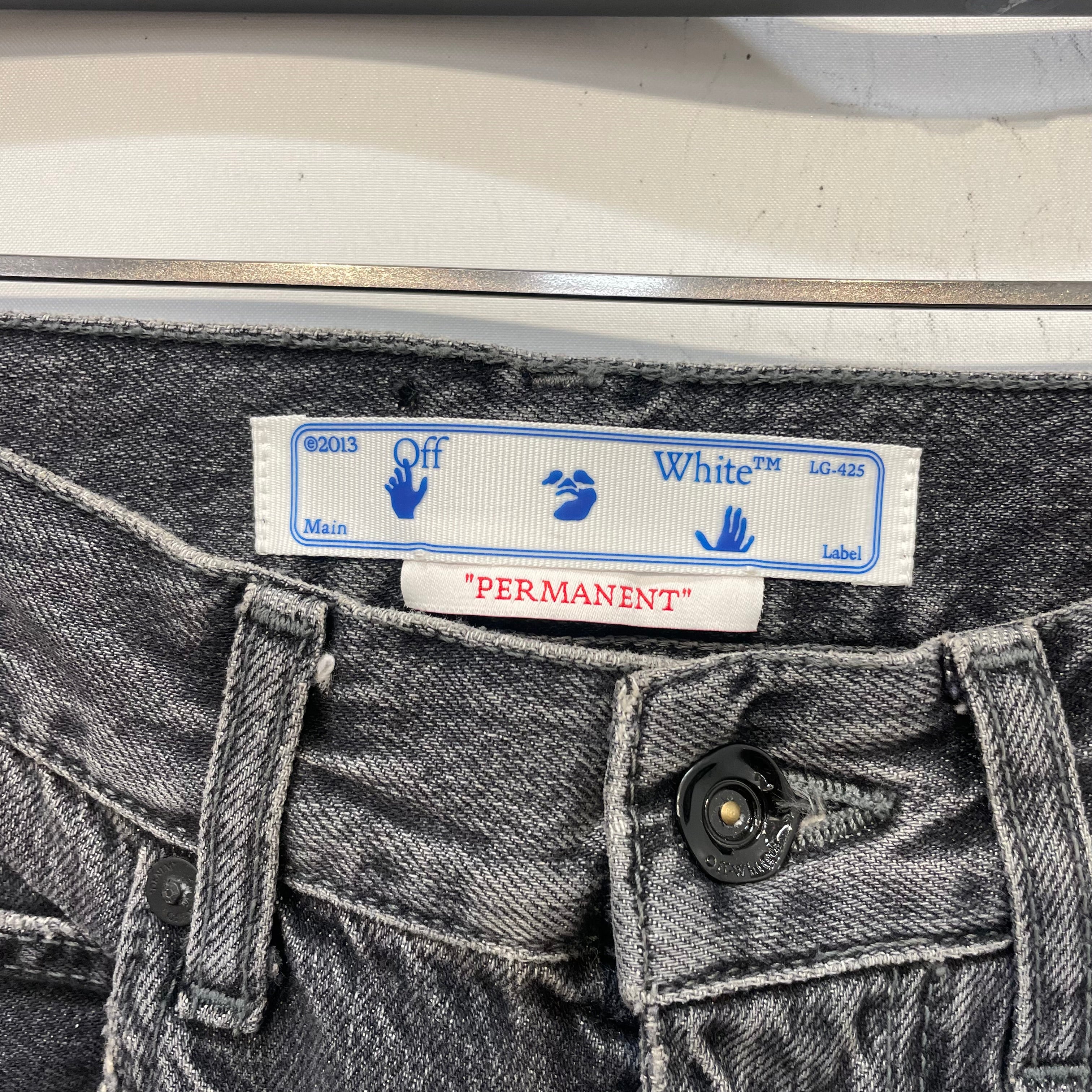 OFF-WHITE/Skinny Pants/26/Denim/GRY/meteor view 3