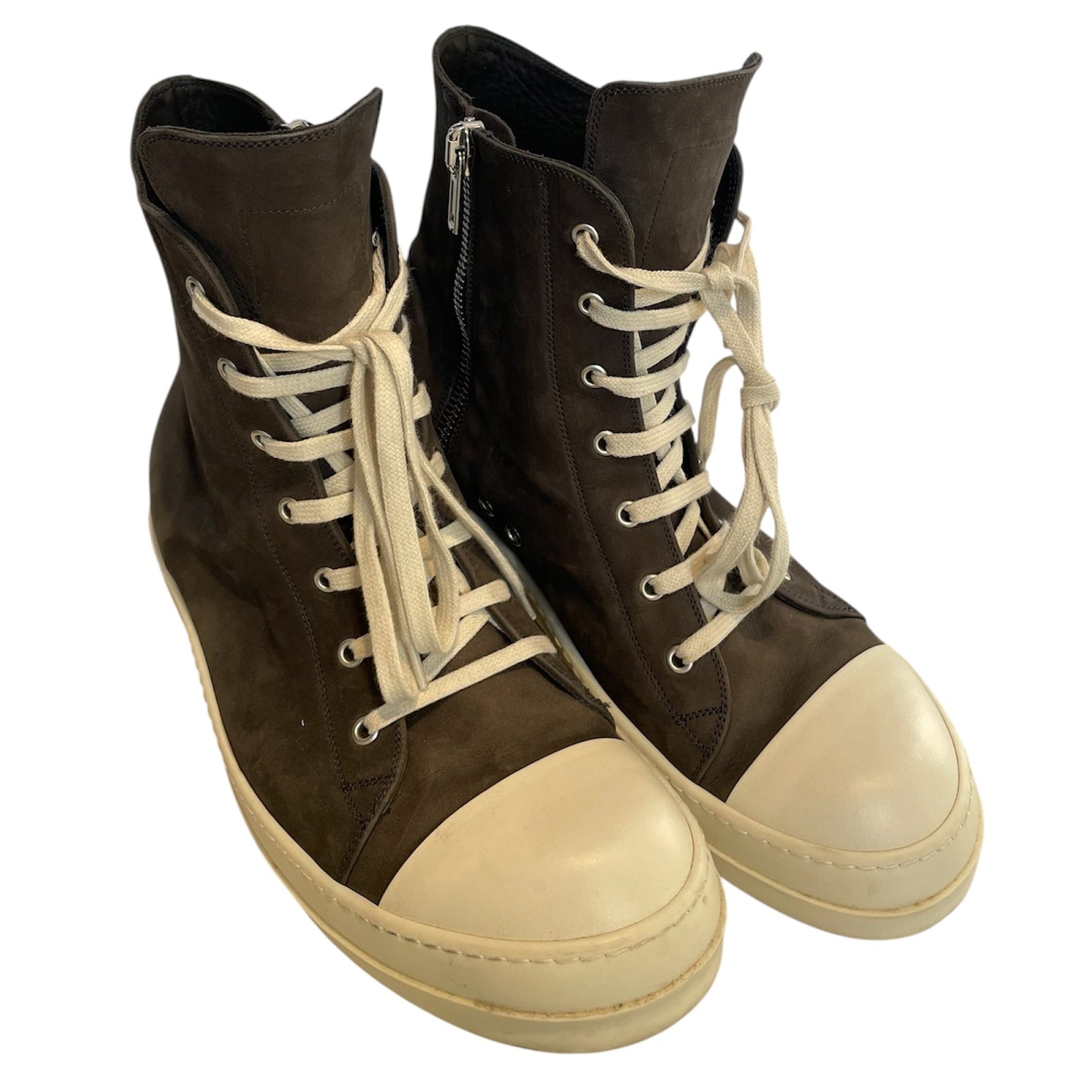 Rick Owens/Hi-Sneakers/EU 46/Leather/GRY/Gray Poterville  Ramones view 1