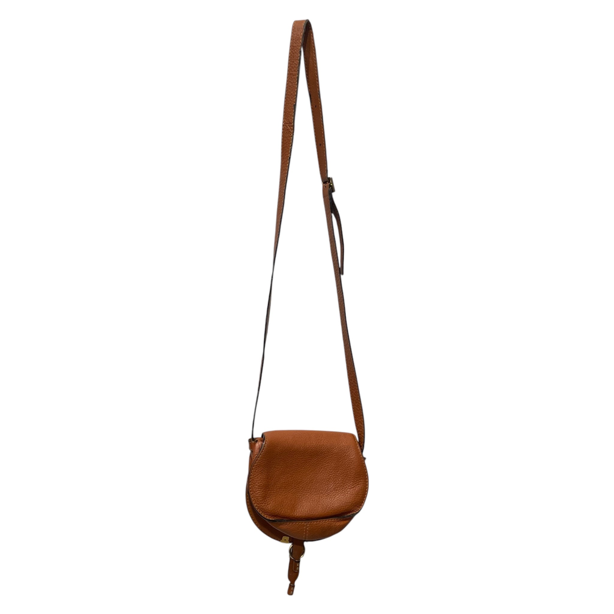 Chloe/Cross Body Bag/Leather/BRW/SMALL MARCIE SADDLE BAG view 2
