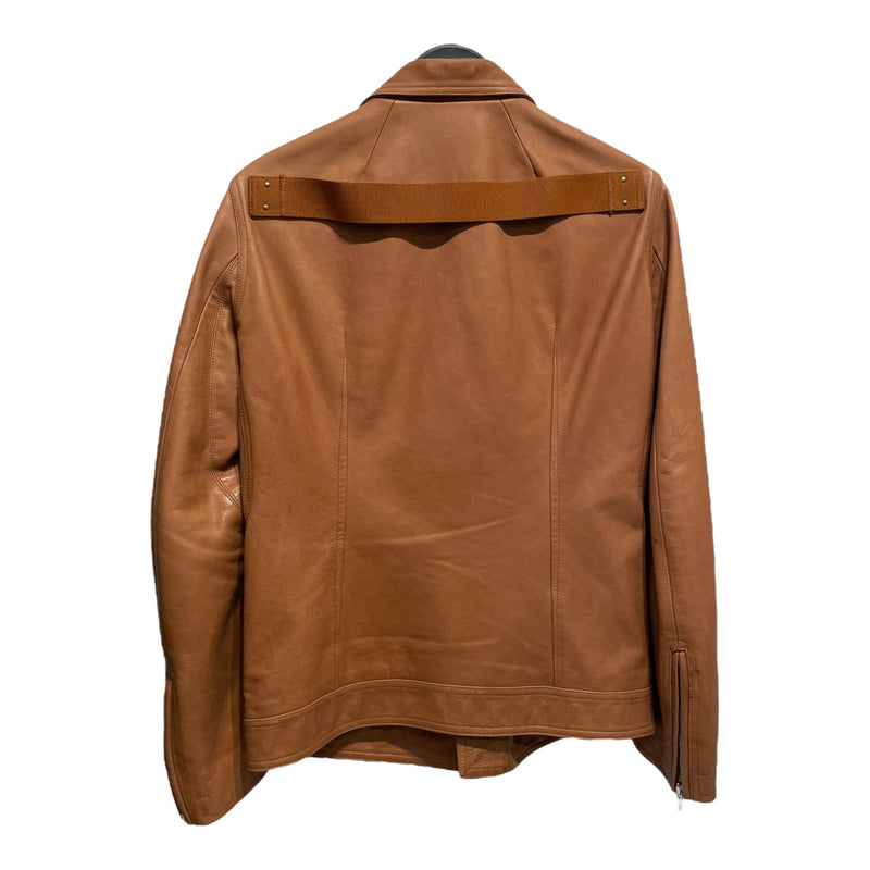 Rick Owens/Leather Jkt/50/Leather/CML/M Stooges Leather Jacket,Rust