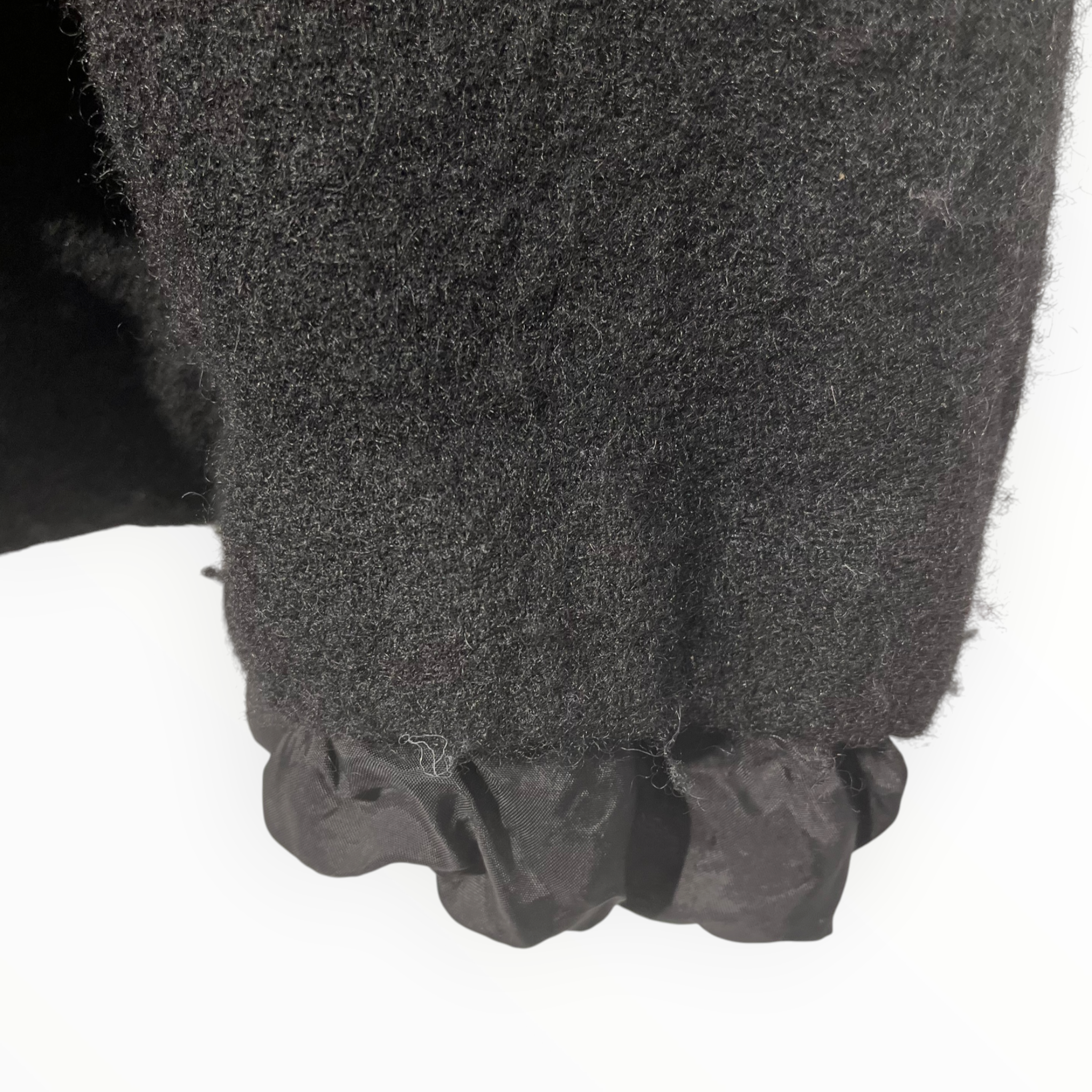 COMME des GARCONS HOMME PLUS/Jacket/M/Wool/BLK/boiled wool double breasted view 4