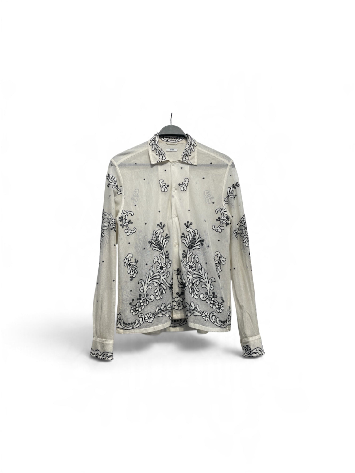 BODE/Blouse/XS/Graphic/Cotton/WHT/emordier flower view 1