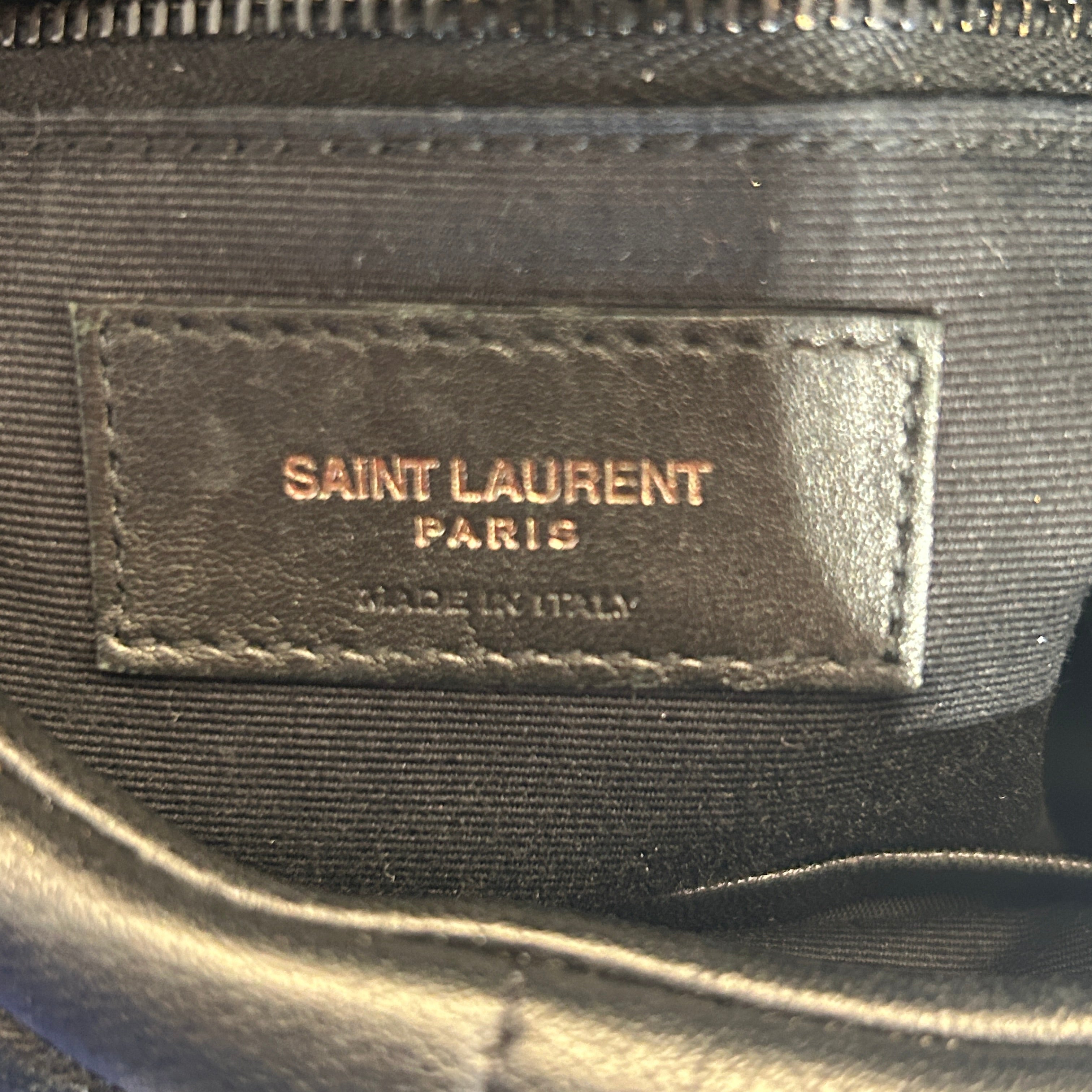 YVES SAINT LAURENT/Cross Body Bag/Leather/BLK/Toy Loulou Puffer Shoulder Bag view 4