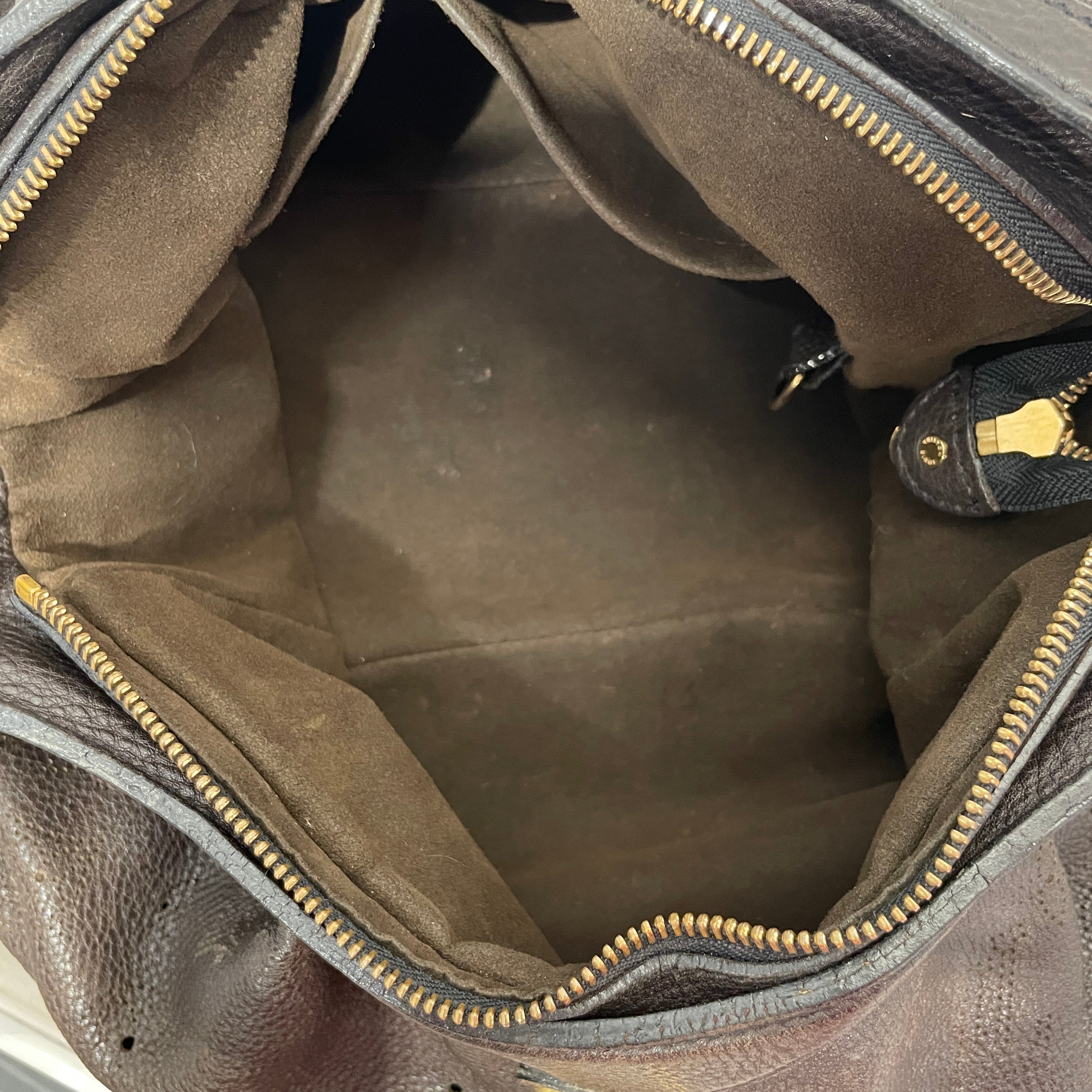 LOUIS VUITTON/Hand Bag/Leather/BRW/MAHINA view 4