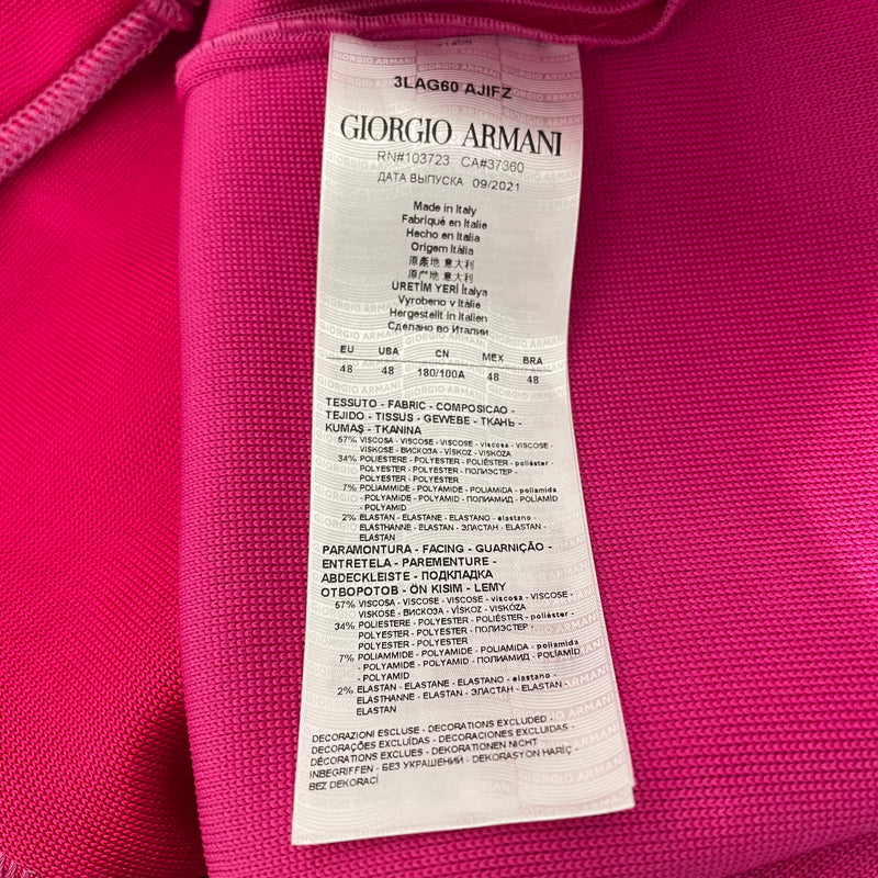 GIORGIO ARMANI/Tailored Jkt/48/Polyester/PNK/