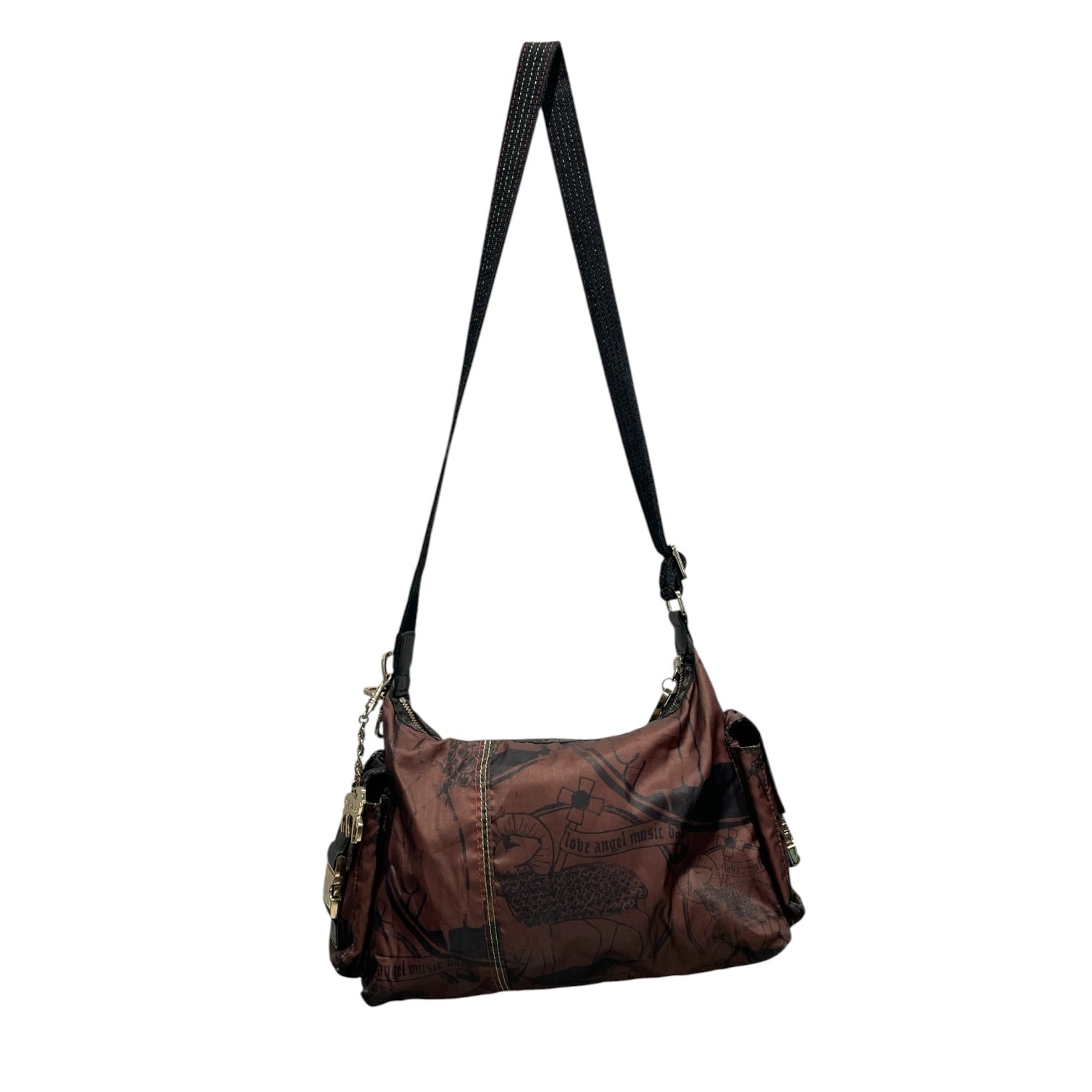 LESPORTSAC/L.A.M.B./Cross Body Bag/Nylon/BRD/Vintage 2004 Hella Hobo Bag view 2