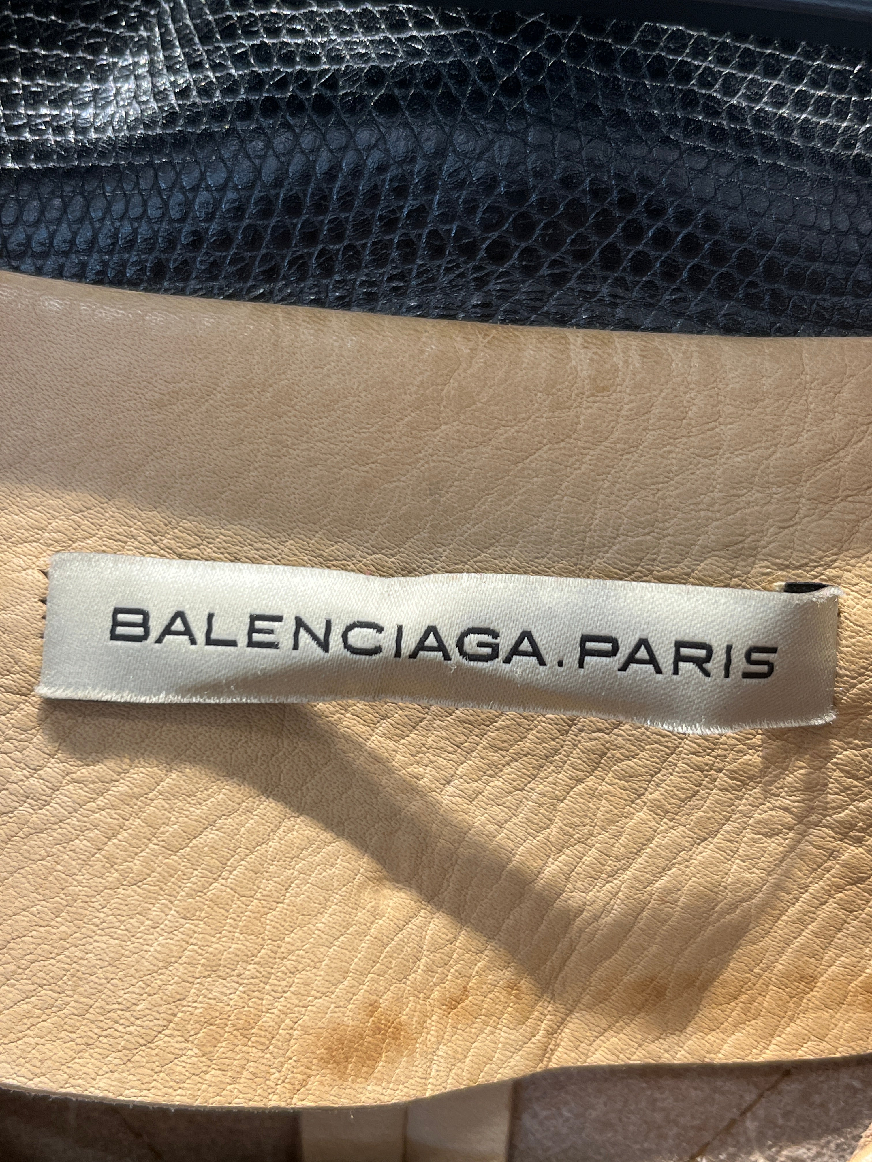 BALENCIAGA/Leather Jkt/36/Leather/CML/VNTG PARROT JACKET view 3