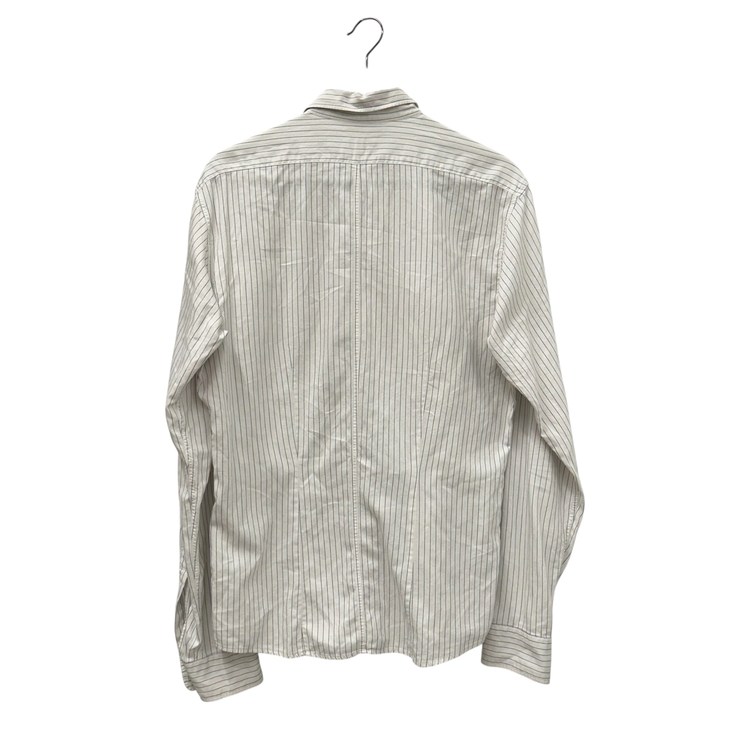 DRIES VAN NOTEN/LS Shirt/S/Cotton/WHT/Stripe/Pin Stripe Button Up view 2