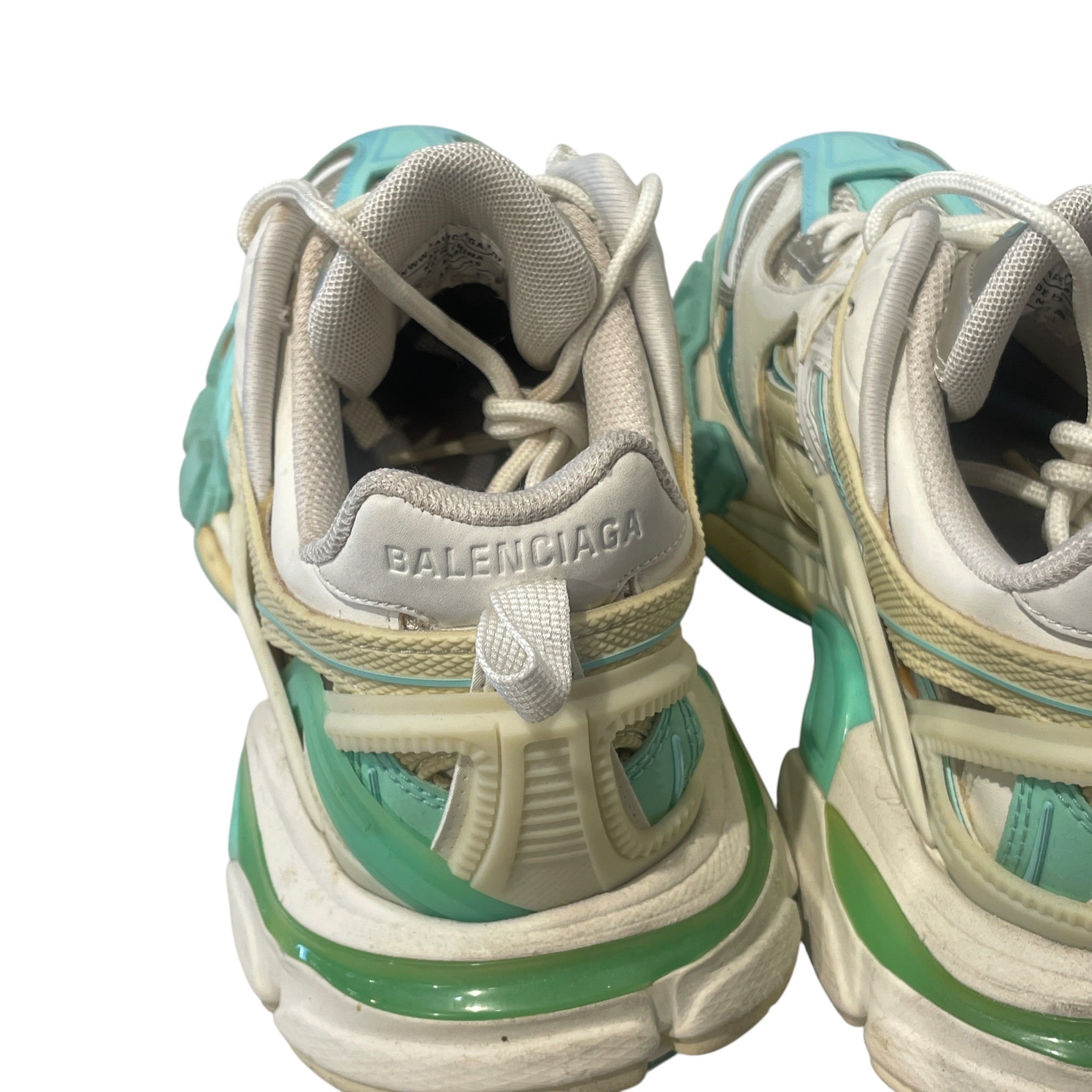 BALENCIAGA/Low-Sneakers/US 7/BLU/TRACK SNEAKER/TEAL WHITE view 3