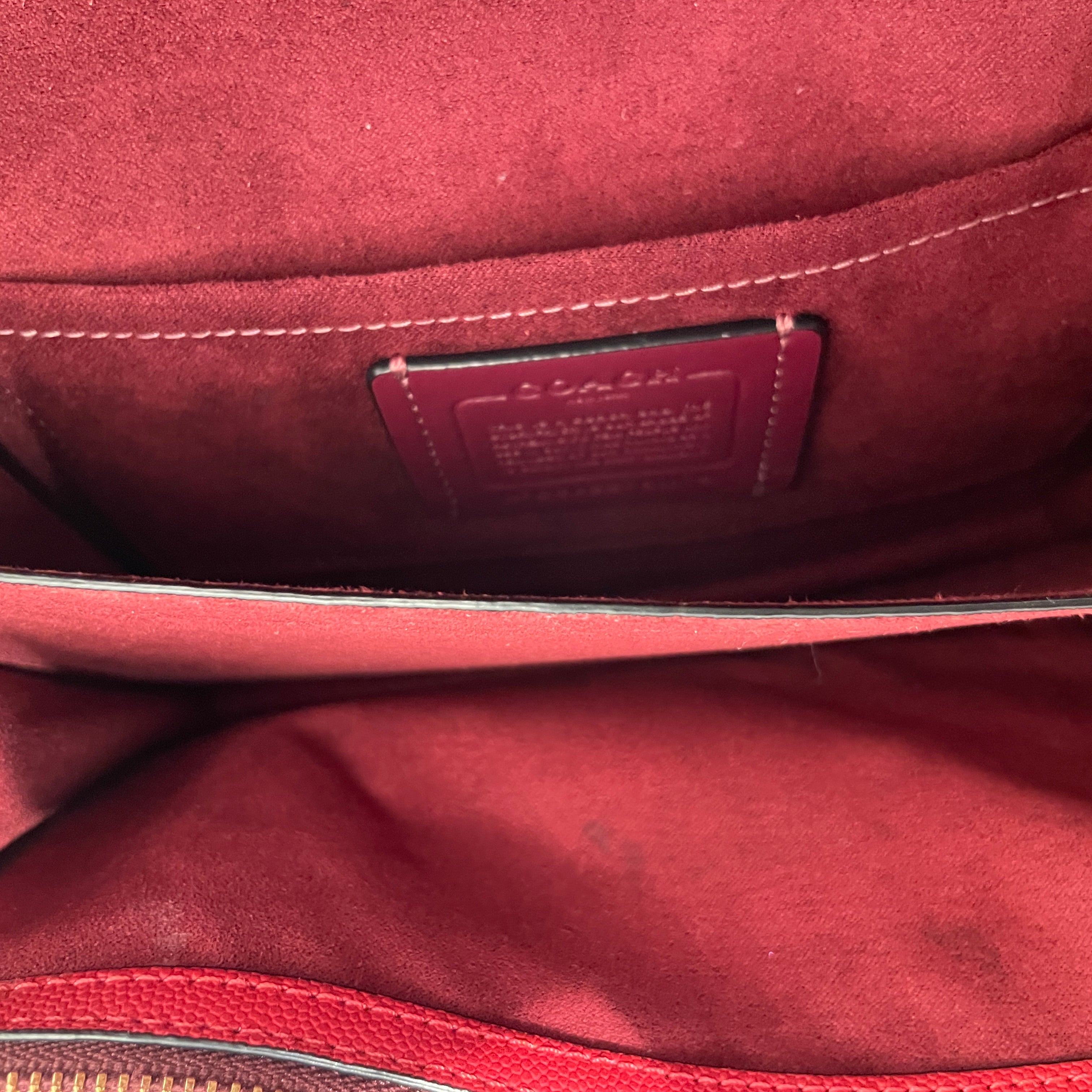 COACH/Cross Body Bag/Leather/RED/mini klare view 4