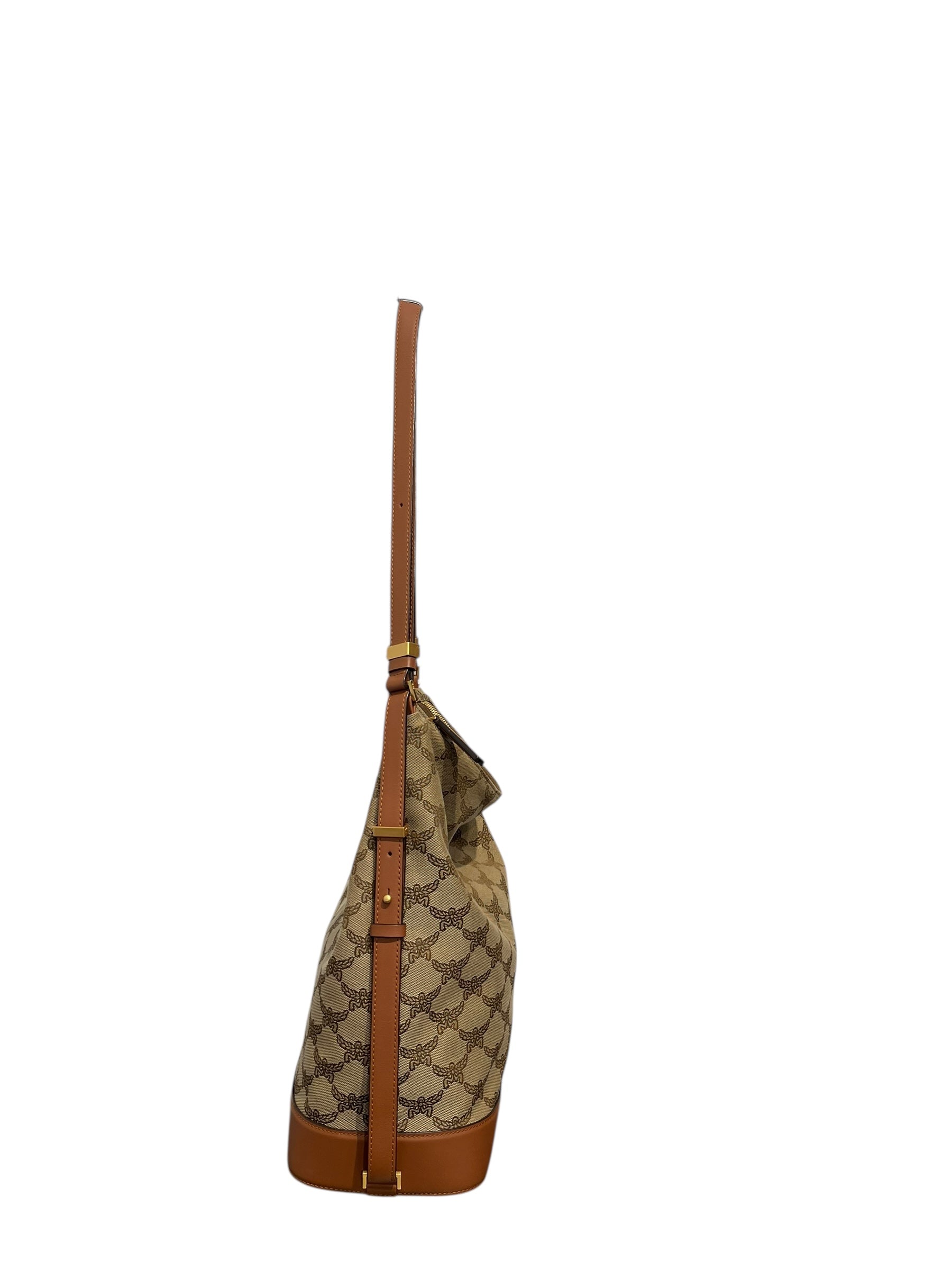 MCM/Tote Bag/Monogram/Cotton/BEG/HIMMEL TOTE SHOULDER BAG view 4