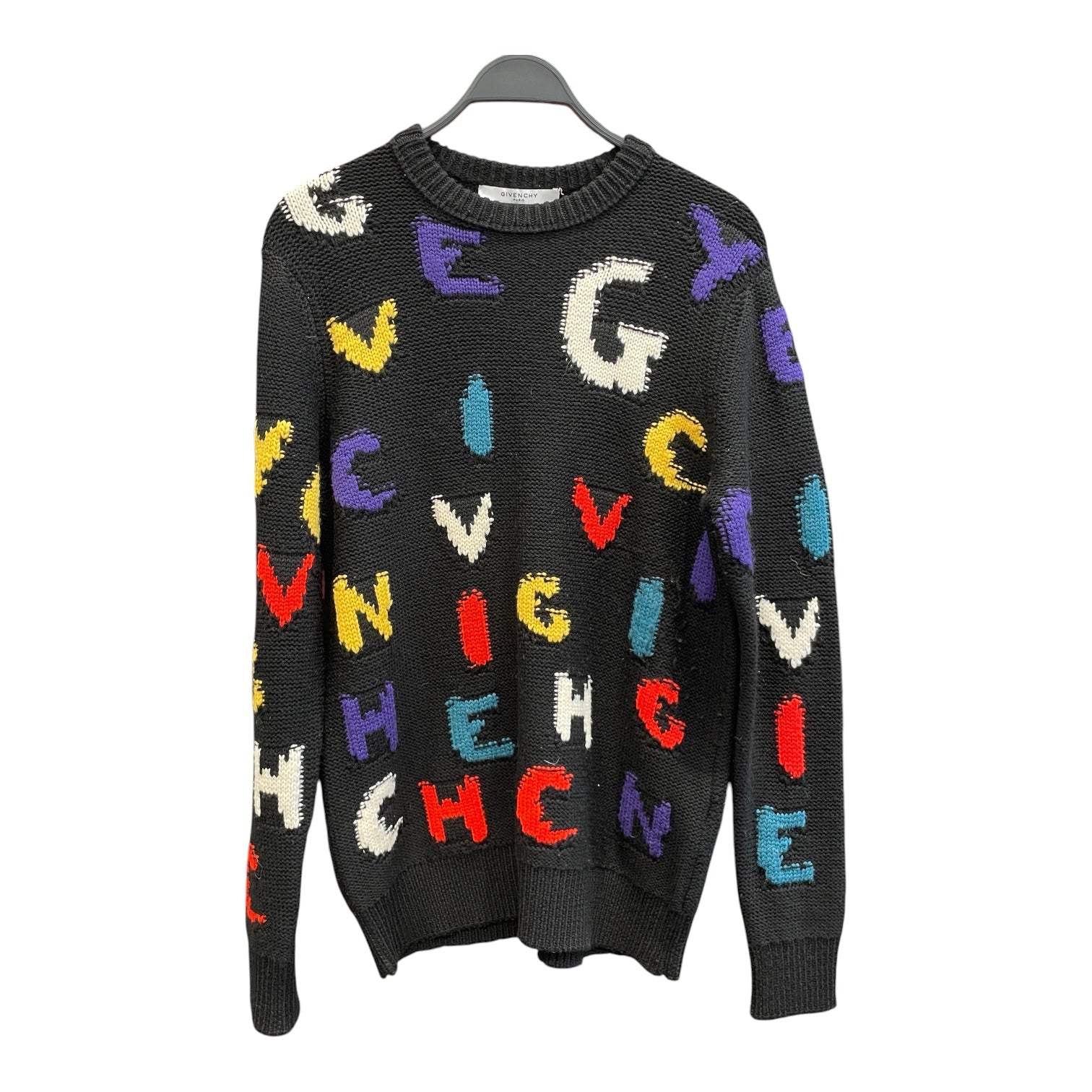 GIVENCHY/Heavy Sweater/M/Wool/BLK/KNIT view 1
