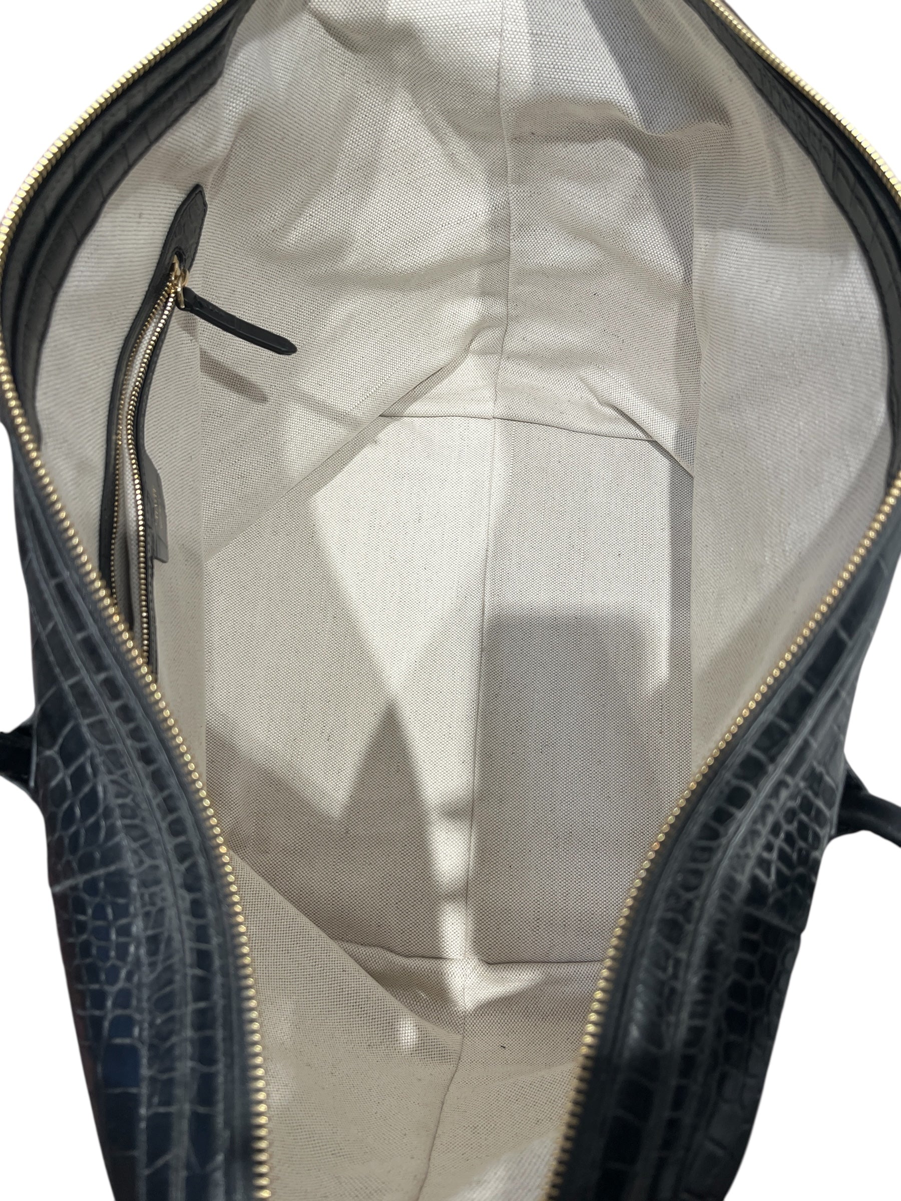 KHAITE/Luggage/L/Animal Pattern/Leather/BLK/ view 4