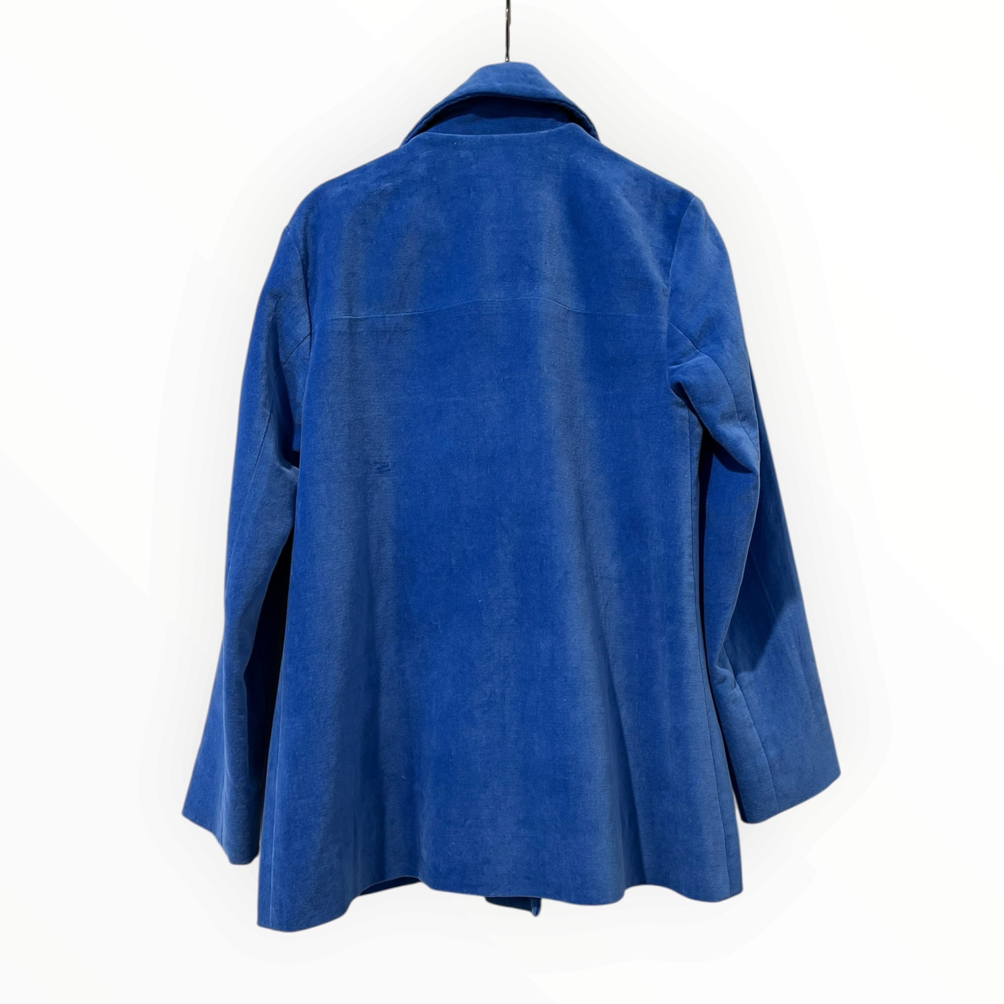 PERO/Tailored Jkt/Velour/BLU/plaid lining view 2