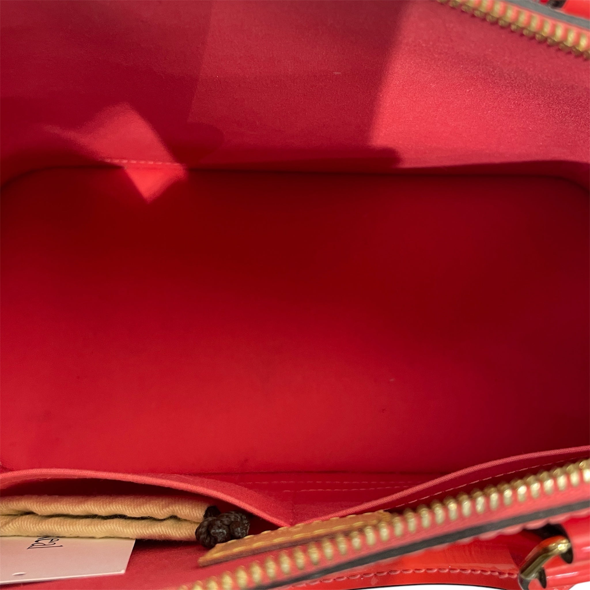 LOUIS VUITTON/Hand Bag/Monogram/Leather/RED/MONOGRAM VERNIS BAG view 7