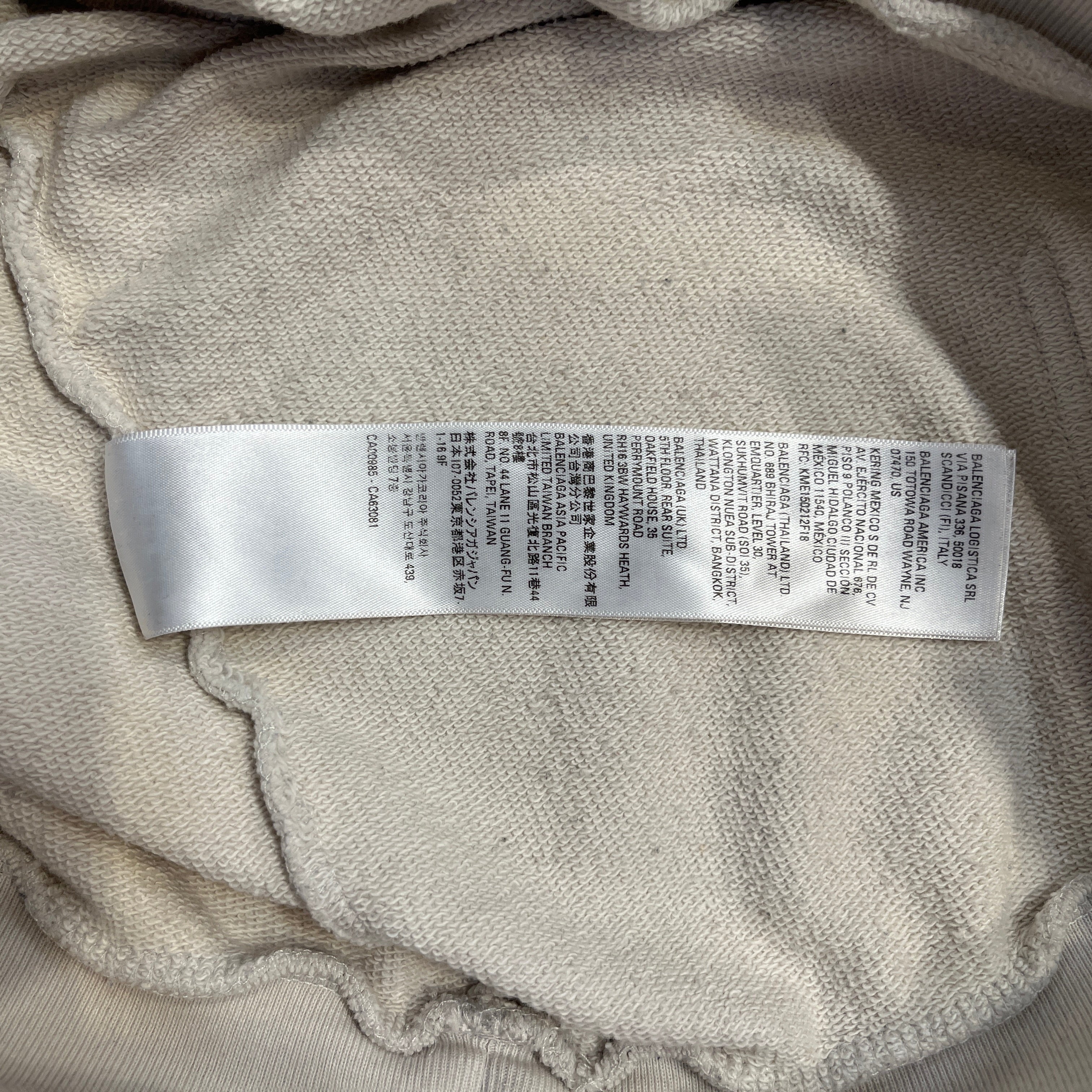 BALENCIAGA/Hoodie/2/Cotton/BEG/XXXL/1917 view 5
