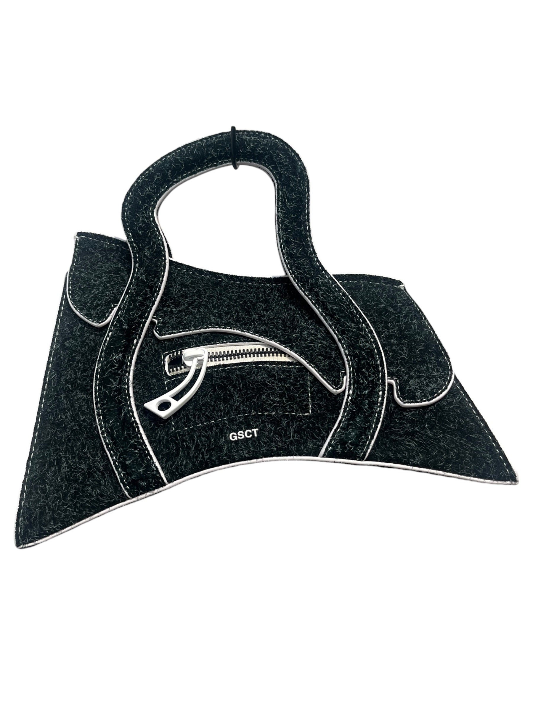 MSCHF/Hand Bag/Suede/GRN/ASYMETRICAL WHT TRIM view 2