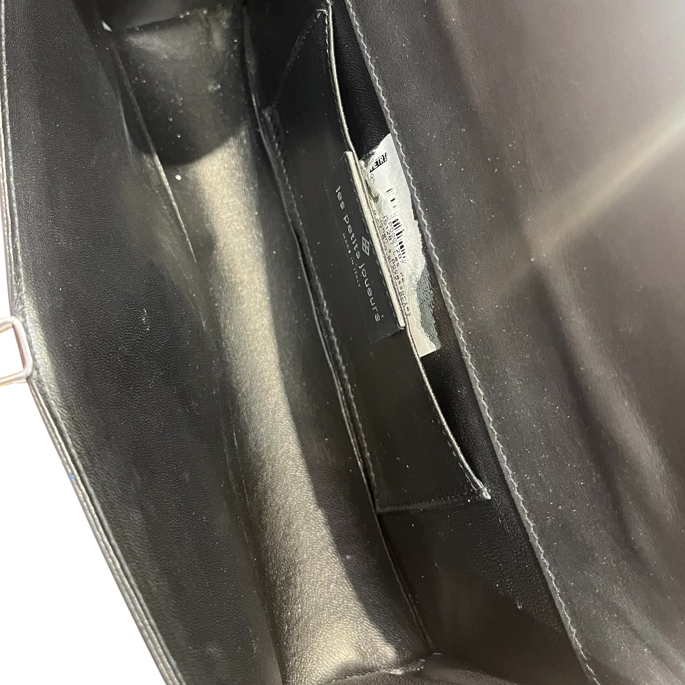 LES PETIT JOUEURS/Hand Bag/Leather/BLK/BEADE-RED BLK WHT view 5