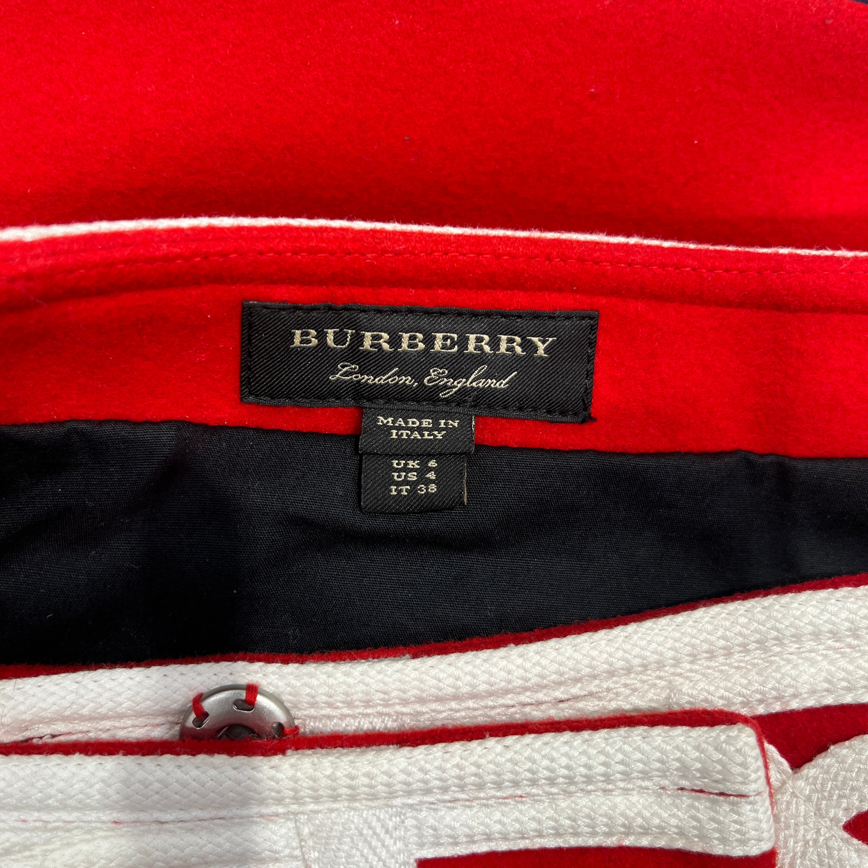 BURBERRY/Skirt/4/Wool/RED/Midi Length/RUNWAY CEREMONIAL SKIRT view 3