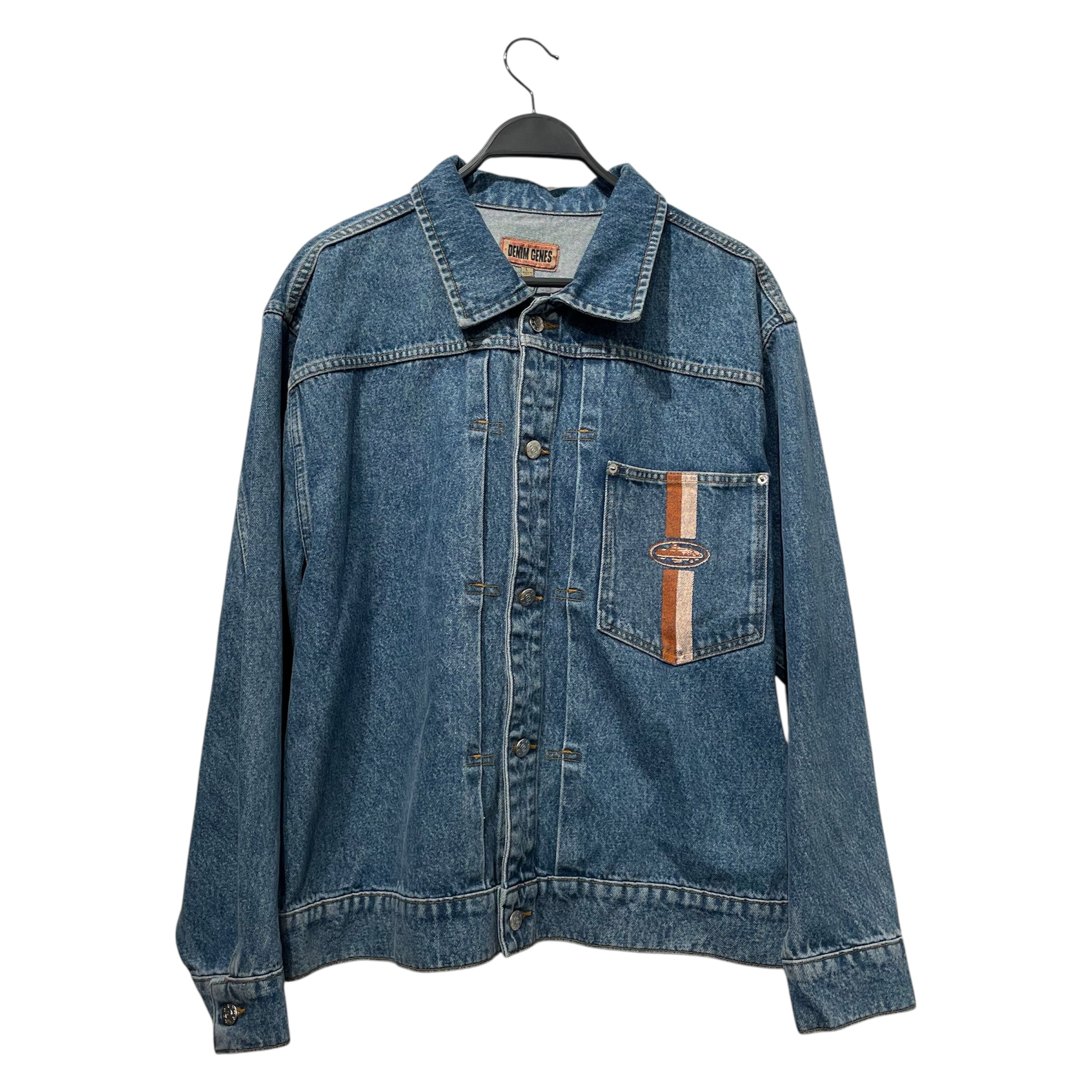 Corteiz/Denim Jkt/L/Denim/IDG/ORN LOGO view 1