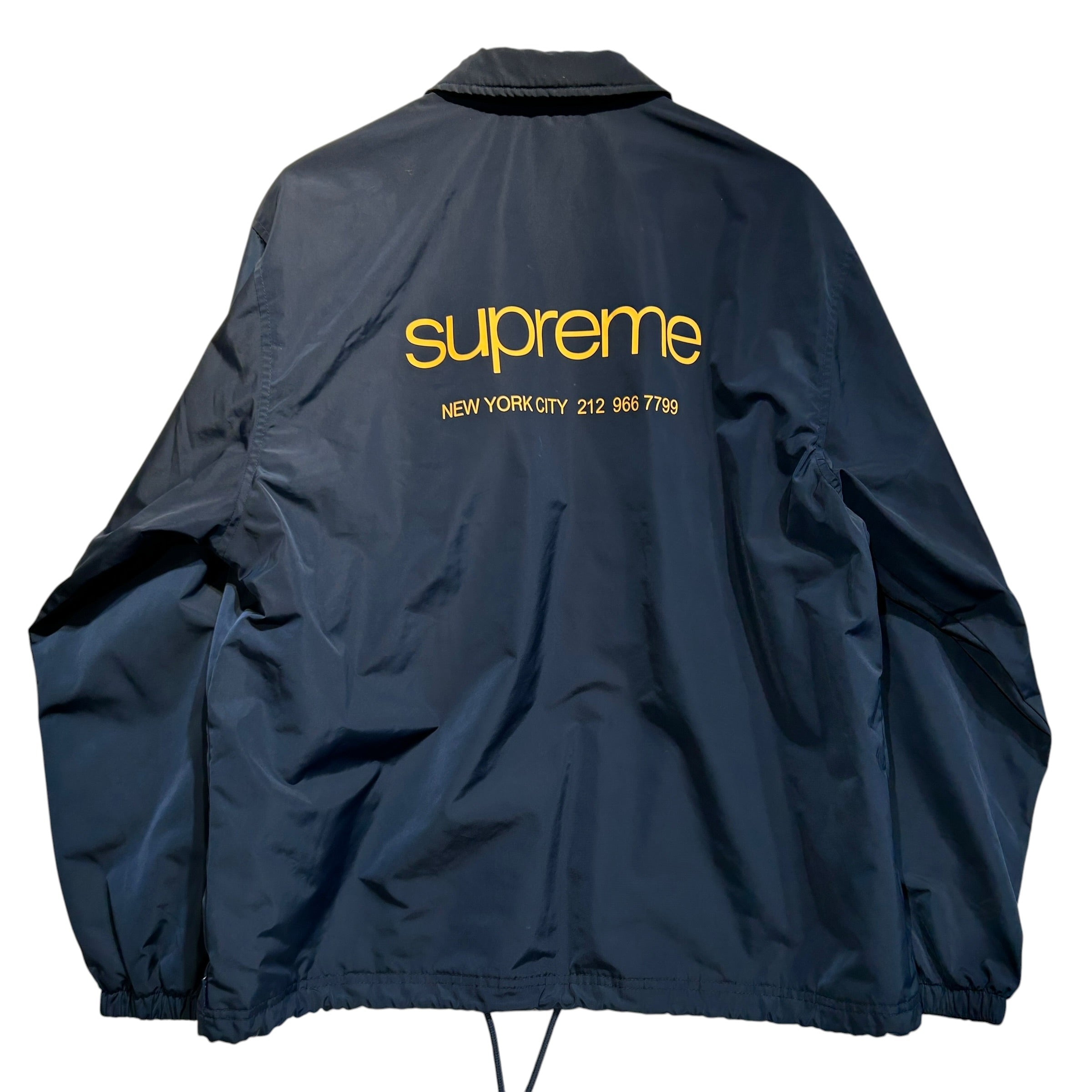 Supreme/Jacket/M/Nylon/NVY/Graphic/ylw text view 2