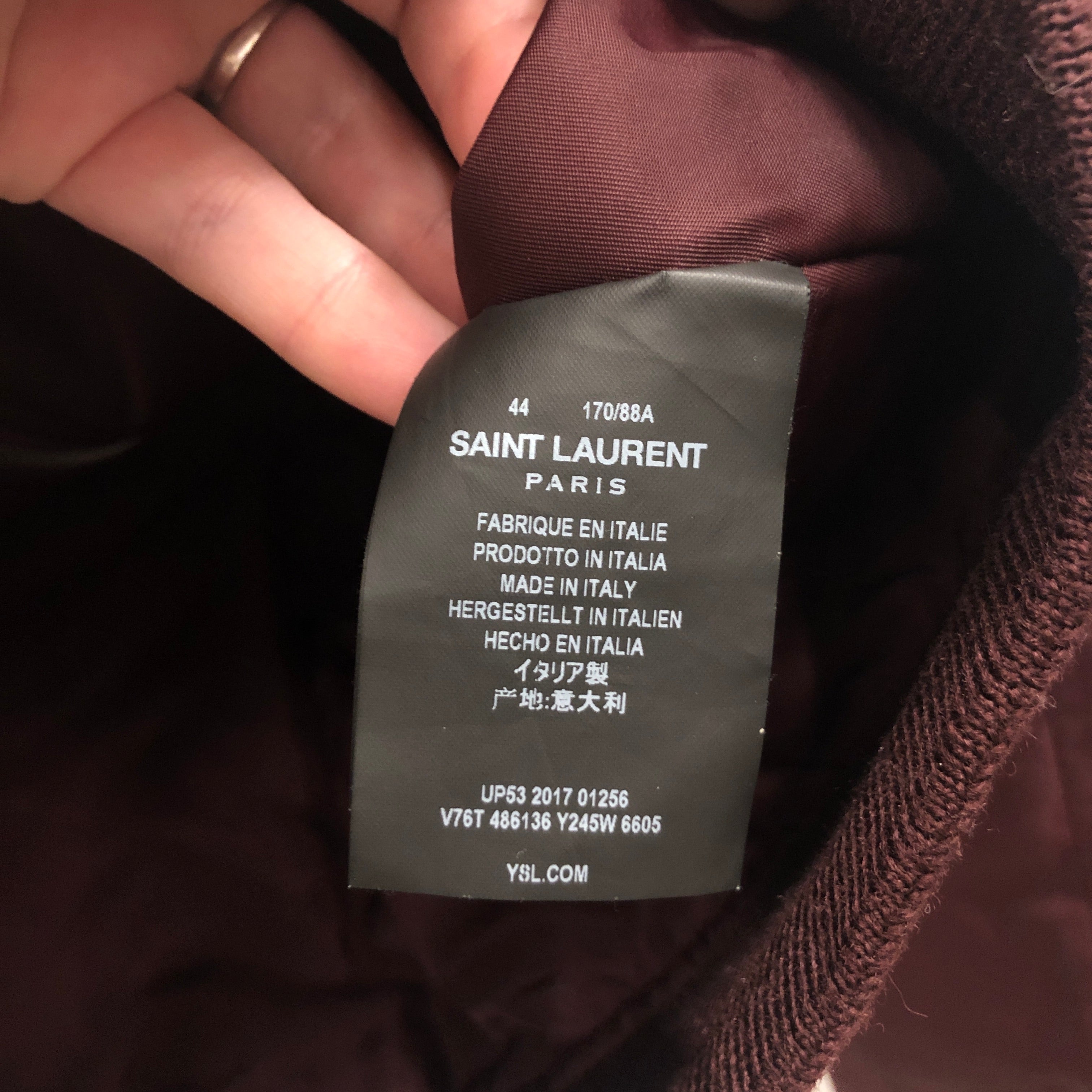 SAINT LAURENT/Flight Jkt/44/Nylon/BRD/ view 4