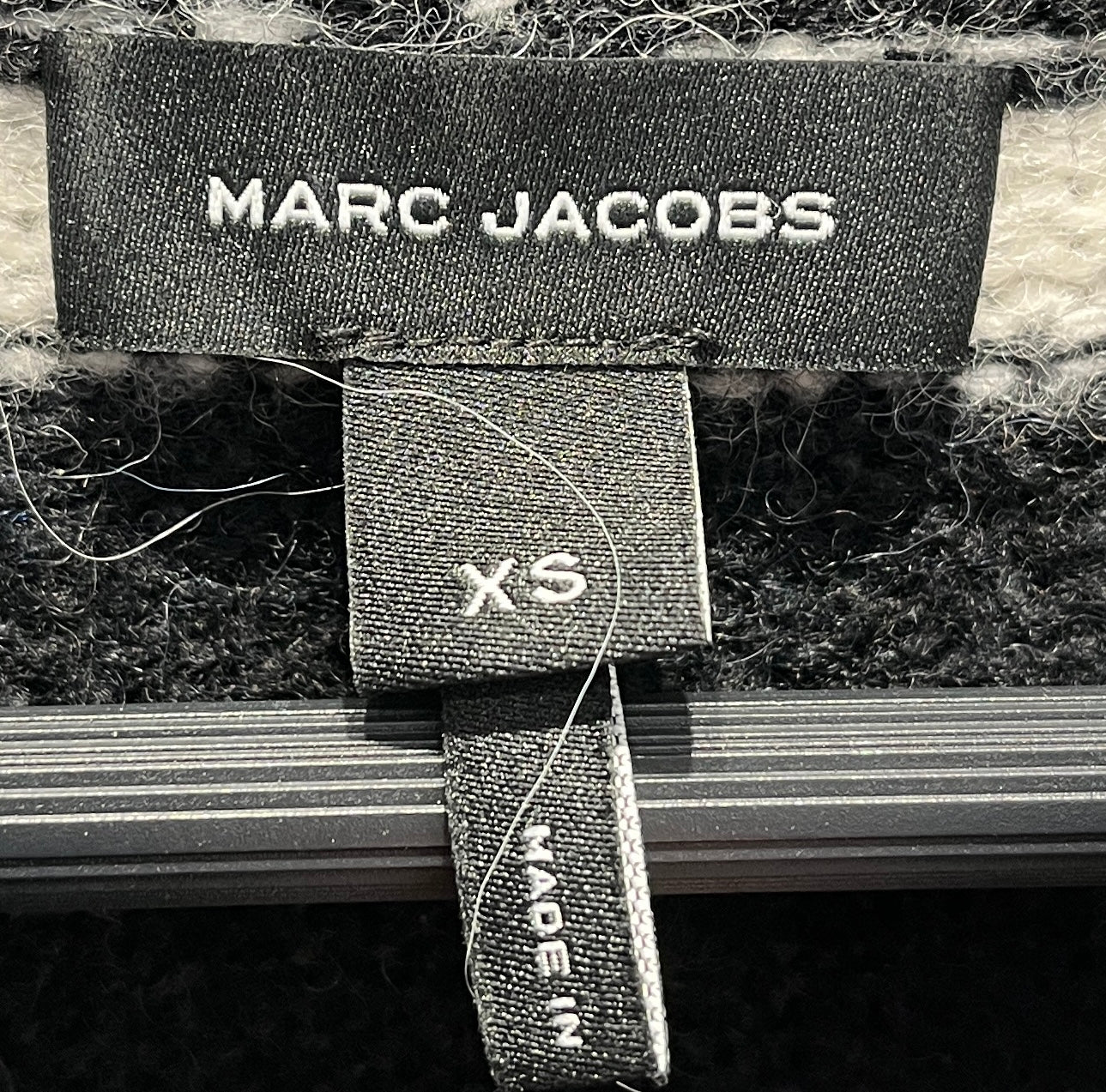 MARC JACOBS/Sweater/XS/Stripe/Wool/WHT/blk/wht stripe sweater view 3