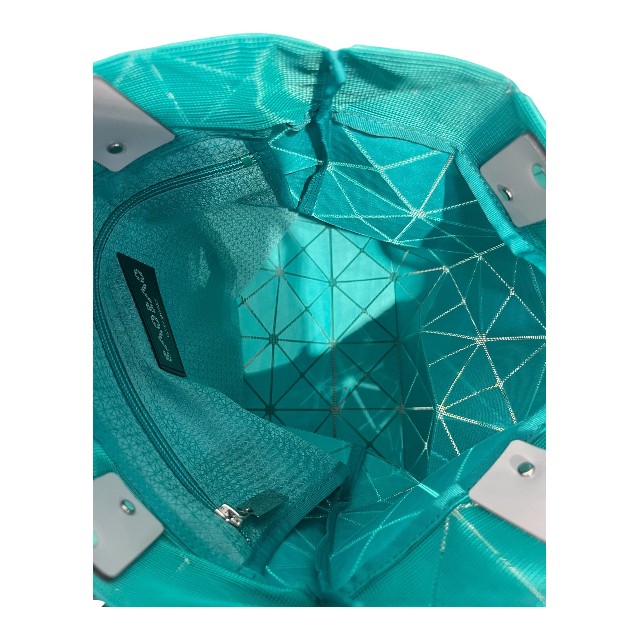 BAO BAO ISSEY MIYAKE/Tote Bag/Animal Pattern/GRN/TEAL REPTILE SKIN view 4